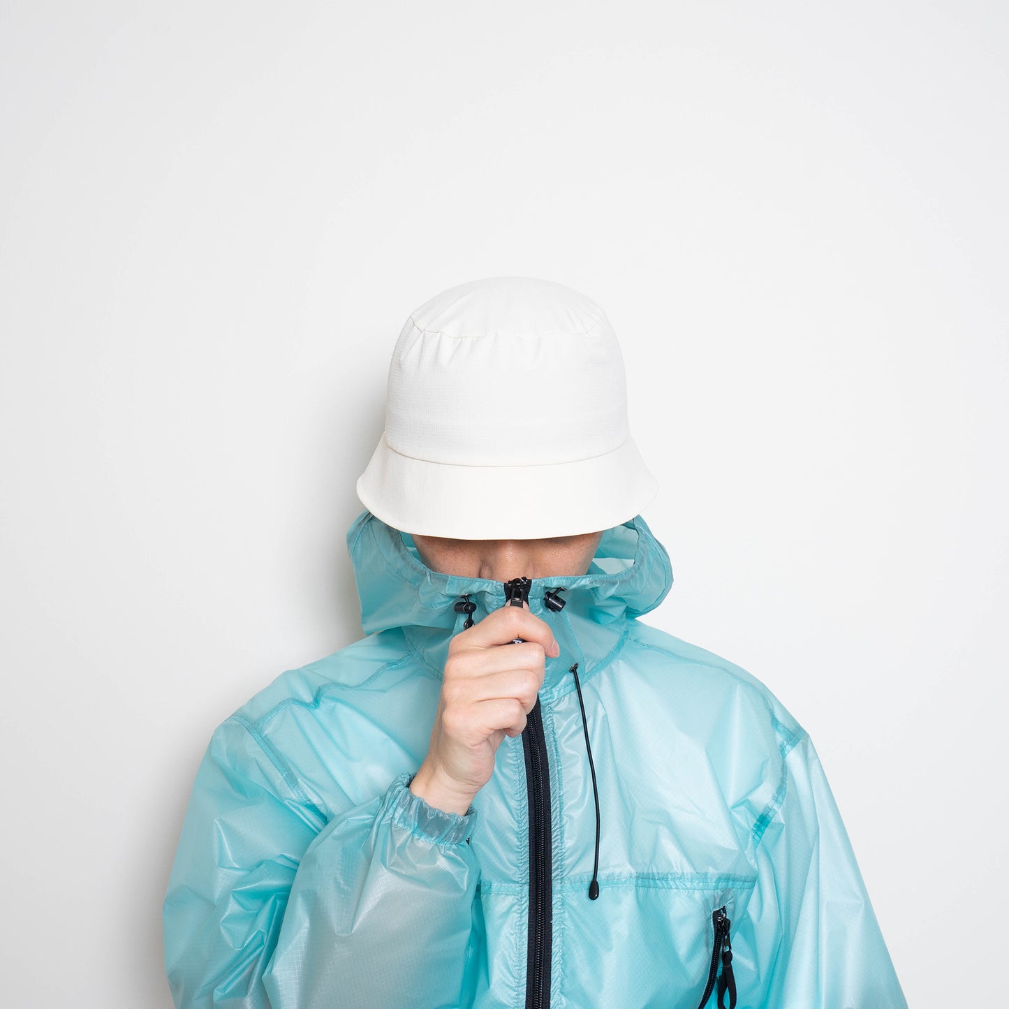Stretch Nylon Tube Hat - Ivory