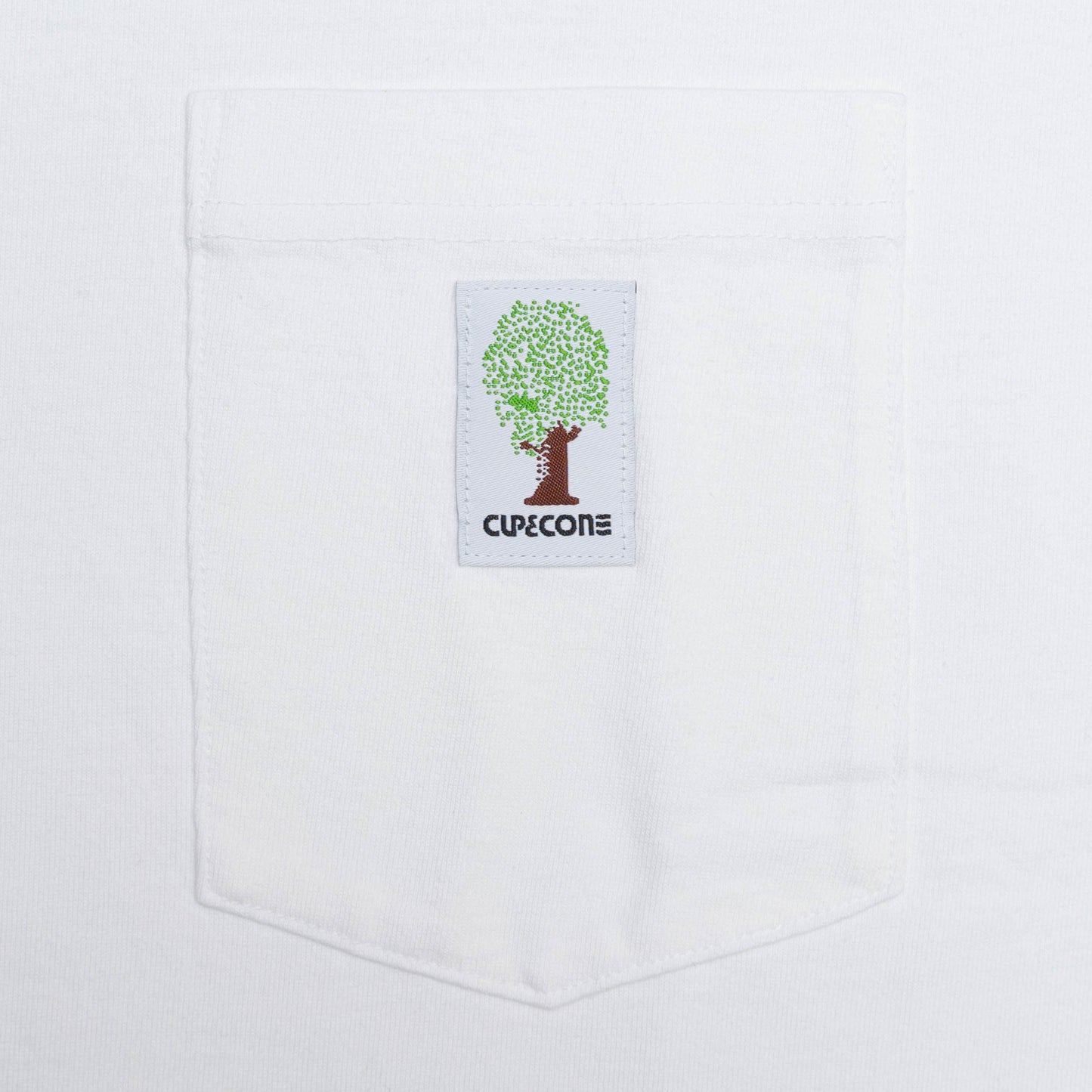 Mid Weight Pocket Tee - White