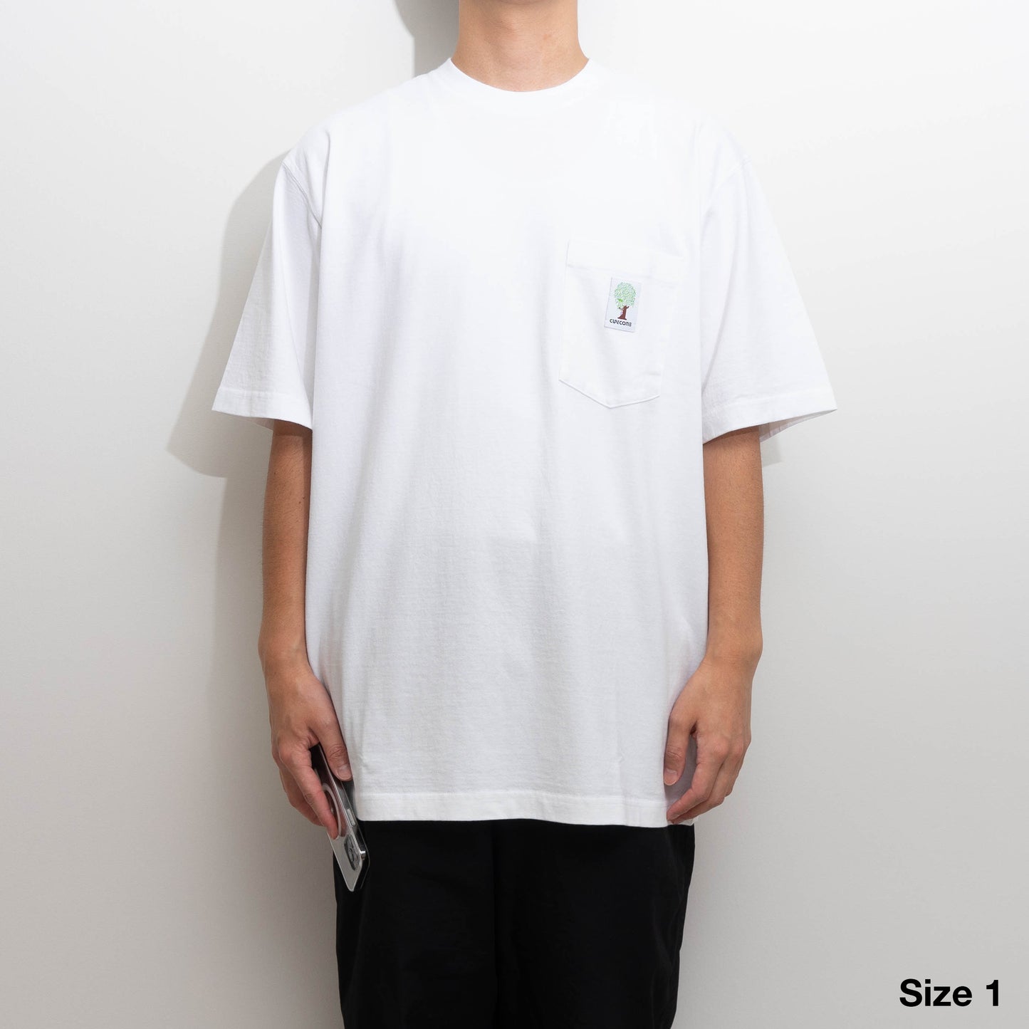 Mid Weight Pocket Tee - White