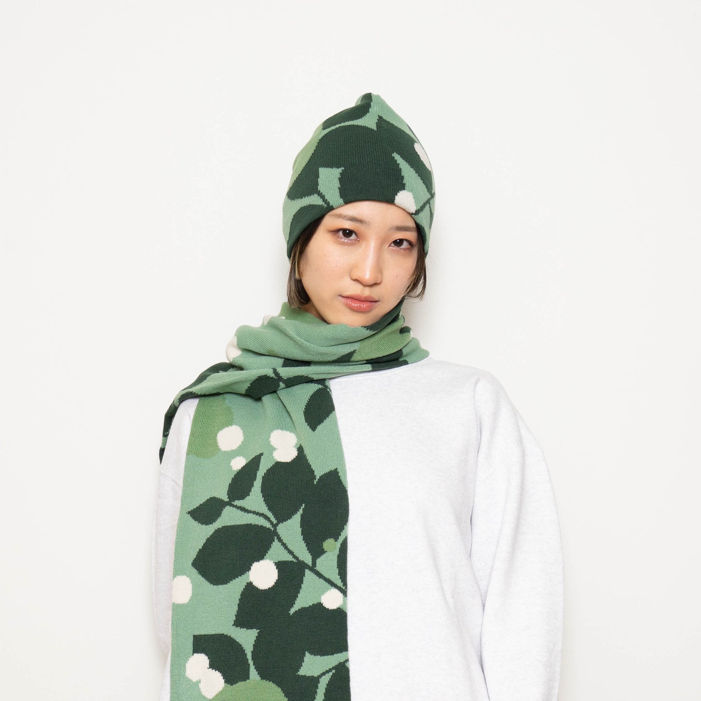 Zo Leaf Beanie - Green