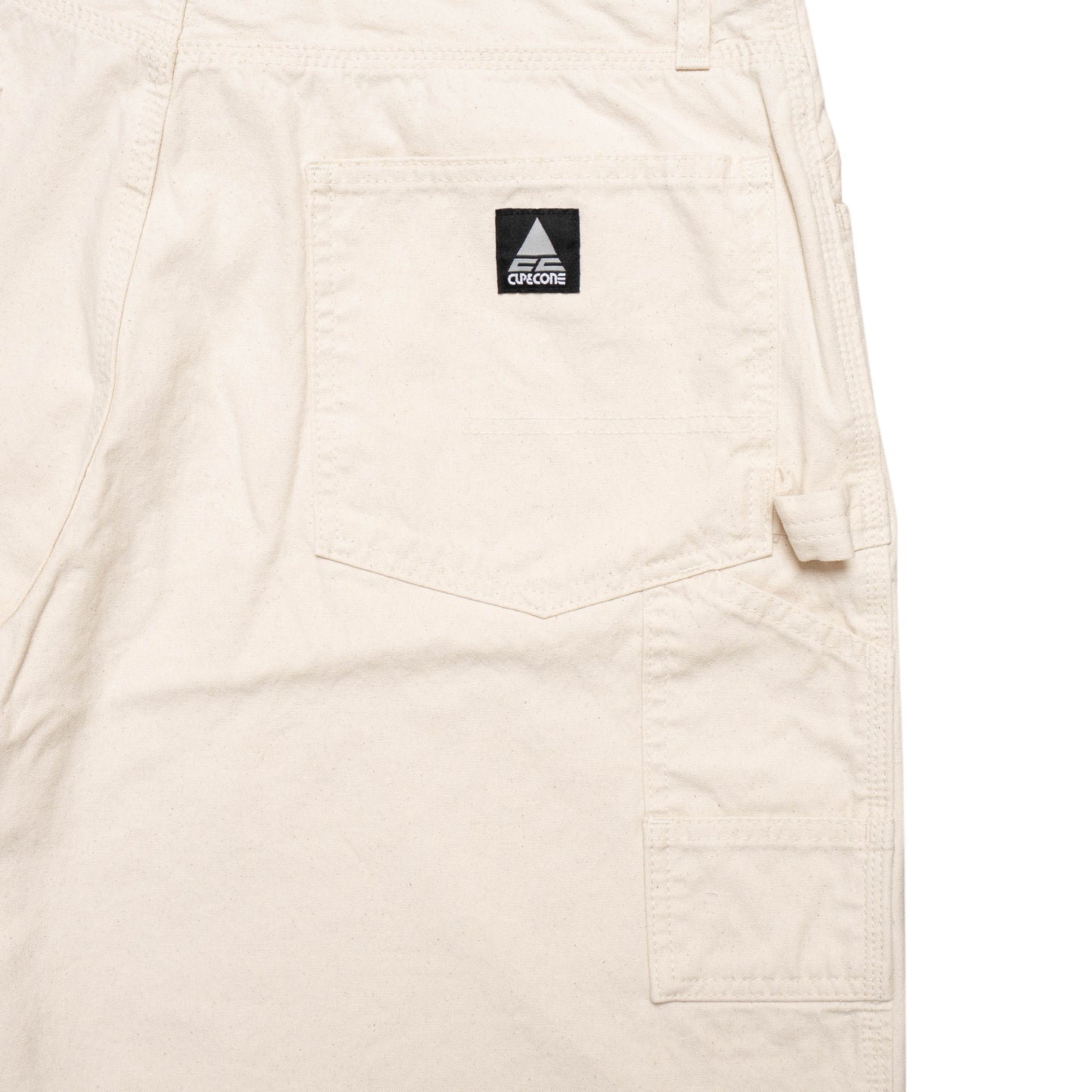 CC Baggy Cotton Canvas Painter Shorts - Natural