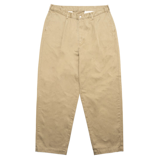 CC Baggy Cotton Twill Trousers - Beige