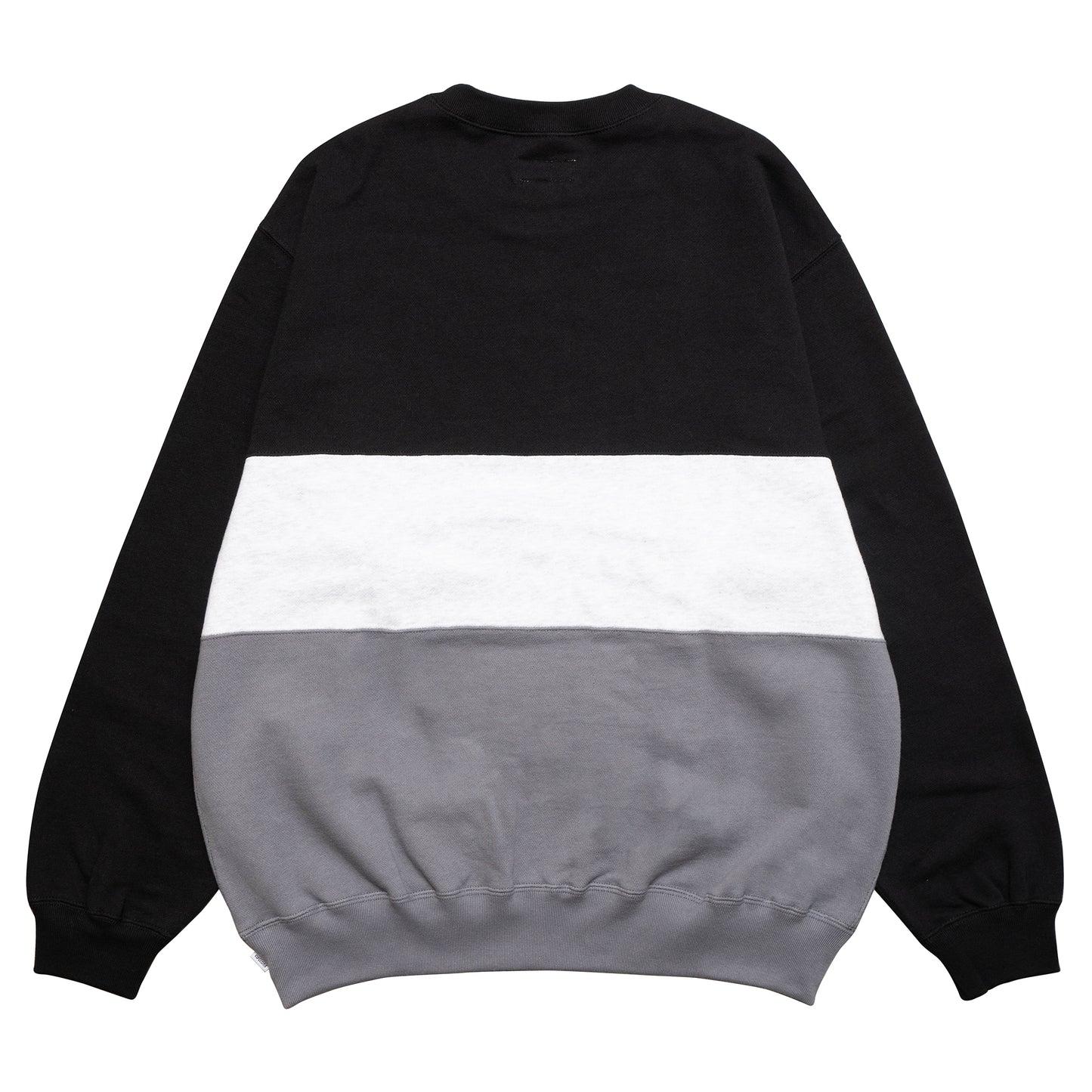 Color Block Crewneck - Black