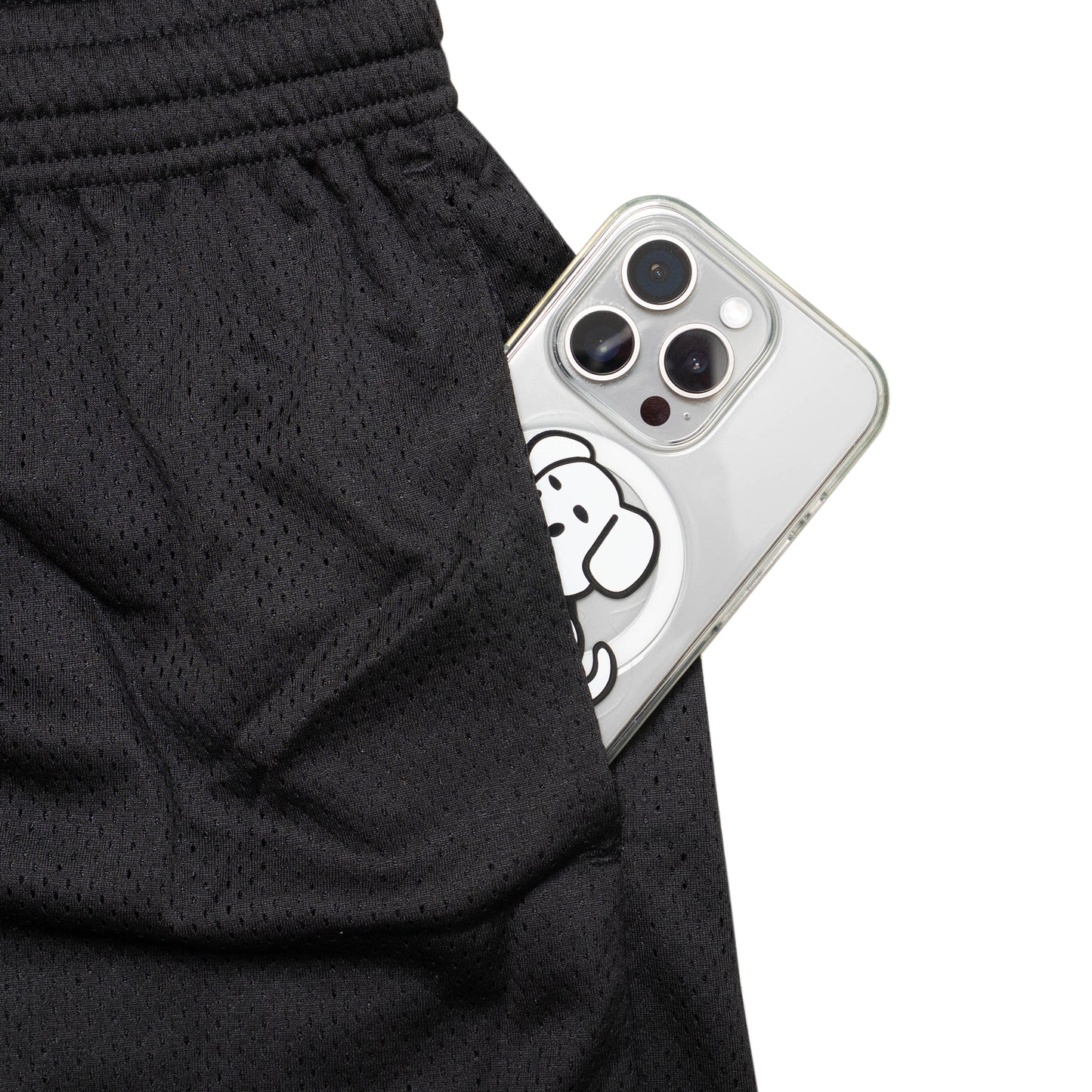 Mesh Baggy Shorts - Black