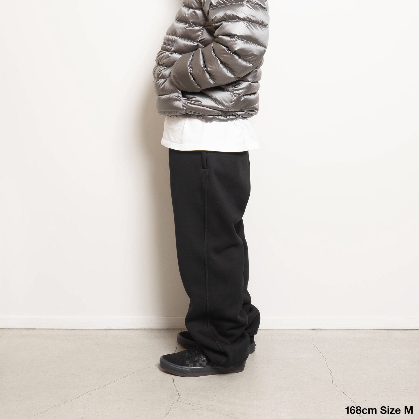 Bonded Fleece Desk Work Pants - Black