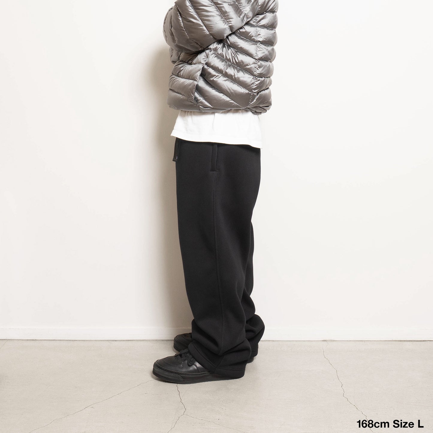 Bonded Fleece Desk Work Pants - Black