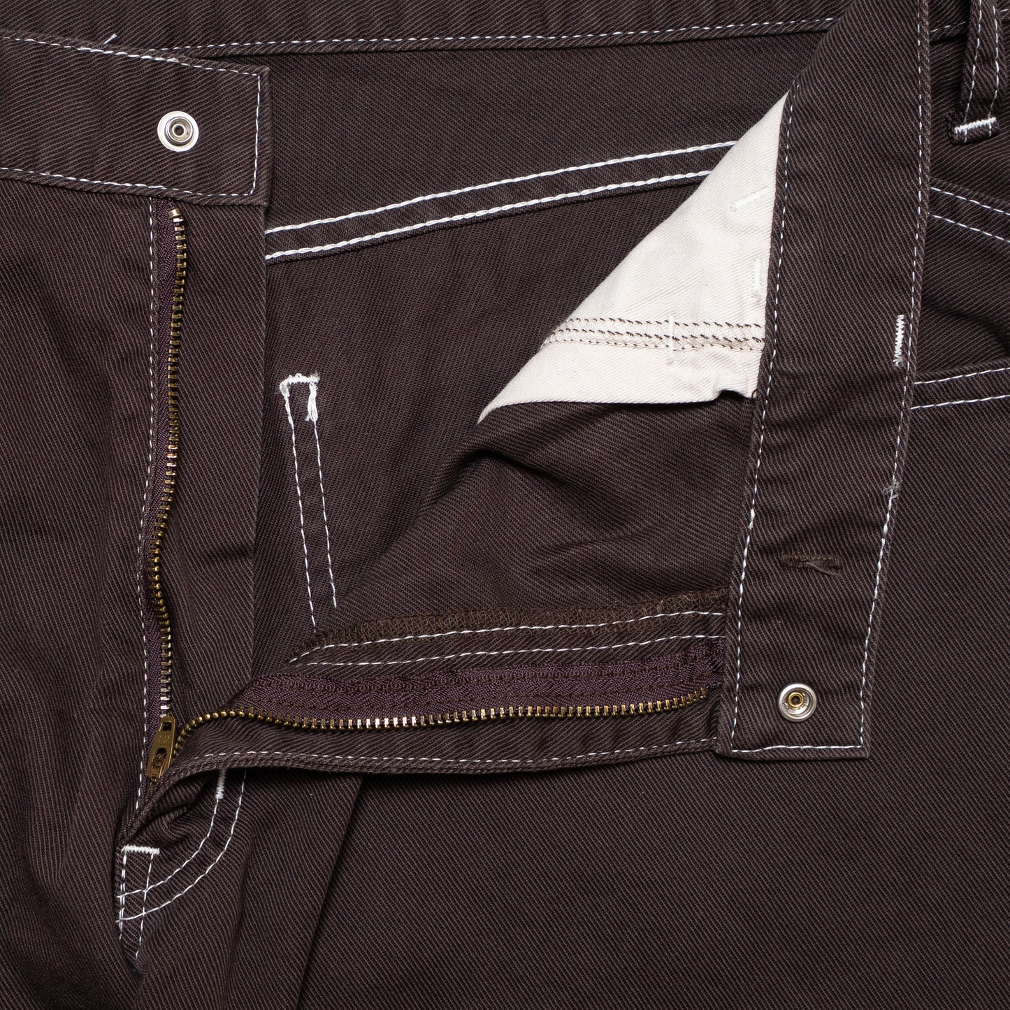 CC Baggy Cotton Drill Jeans - Coffee