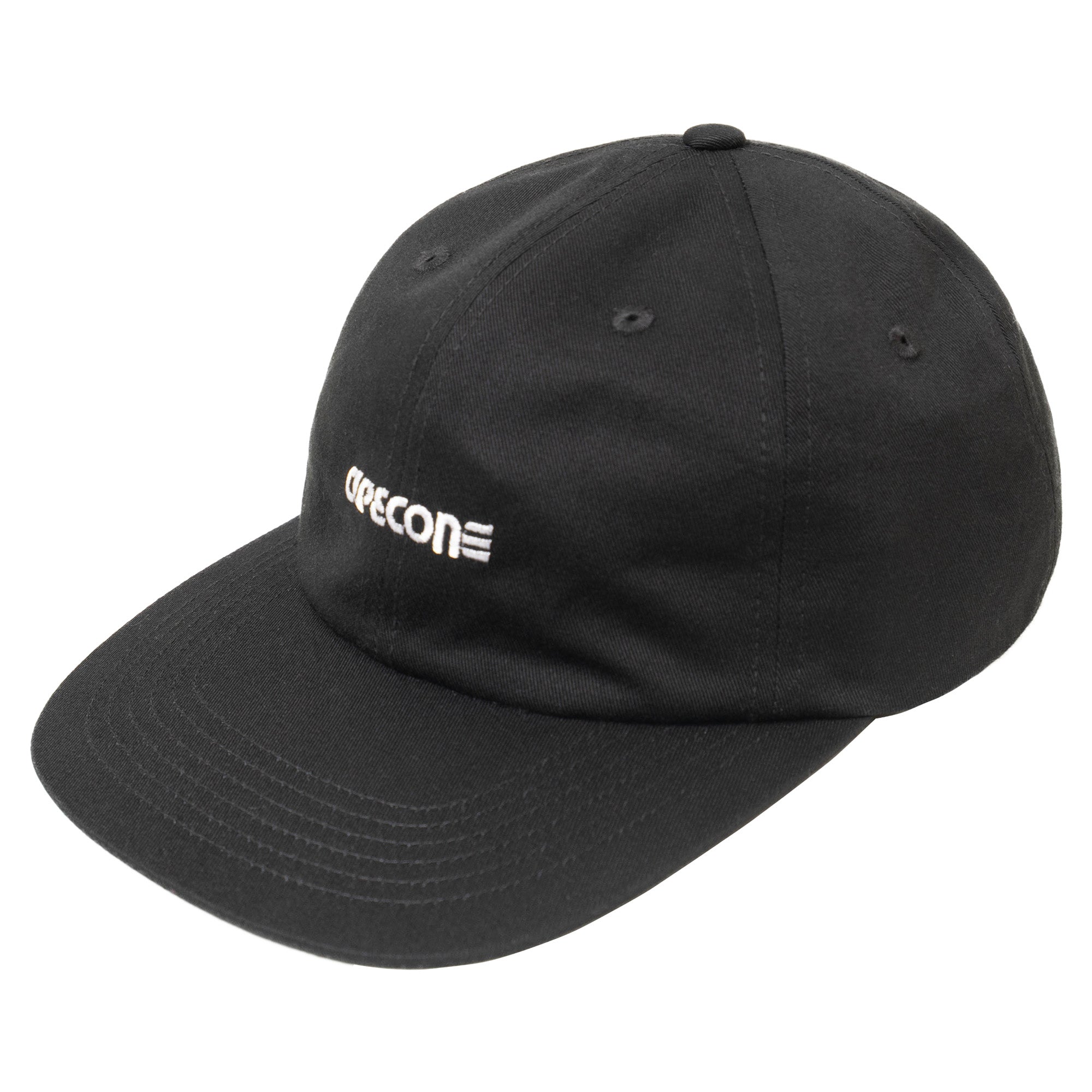 Cotton Twill 6 Panel - Black – CUP AND CONE