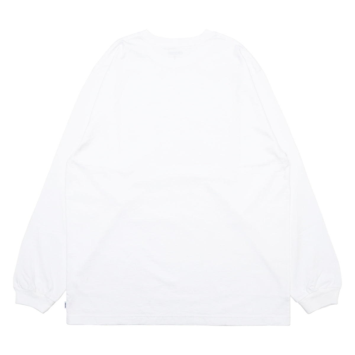 Mid Weight Pocket LS - White