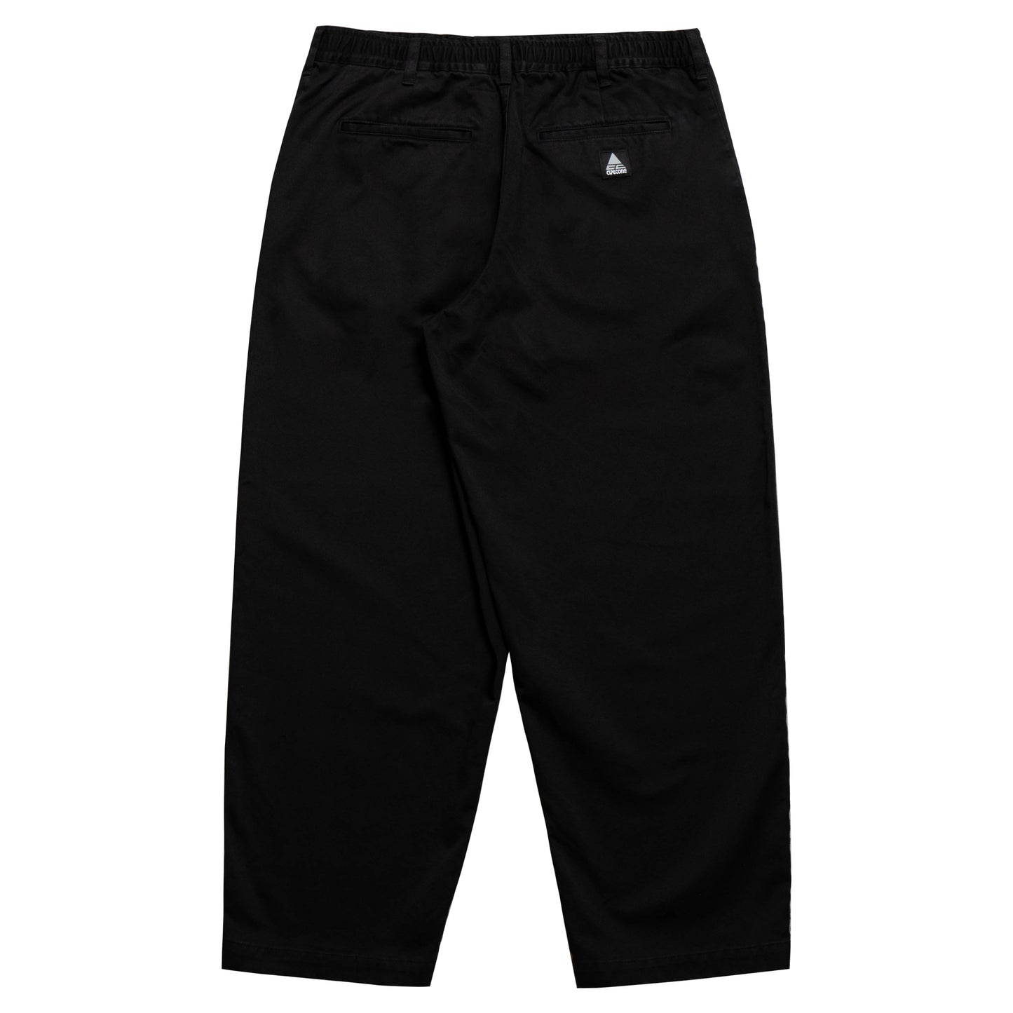 CC Baggy Cotton Twill Easy Trousers - Black