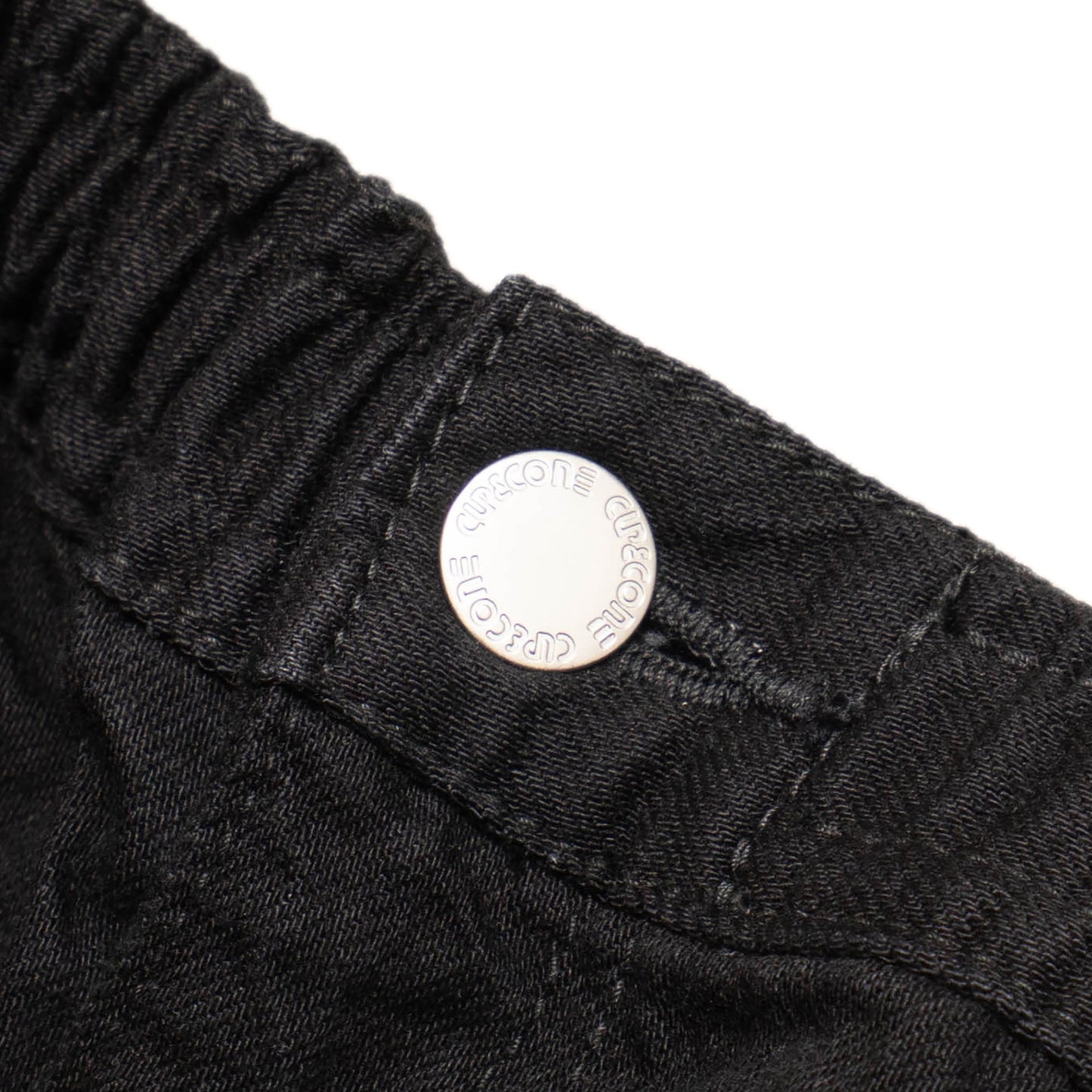 Blue Label Super Loose Denim Easy Pants - Double Black Enzyme Washed