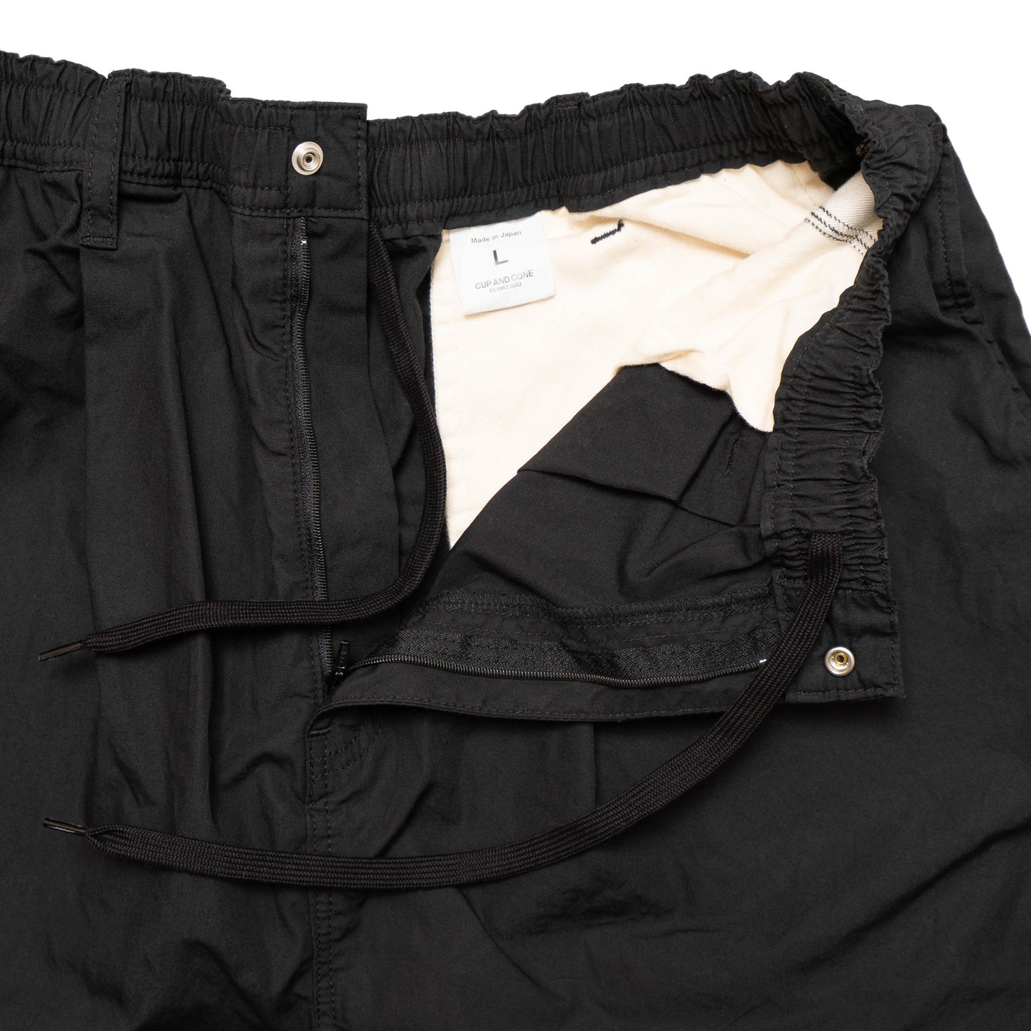 Blue Label Super Loose Light Cotton Easy Shorts - Black