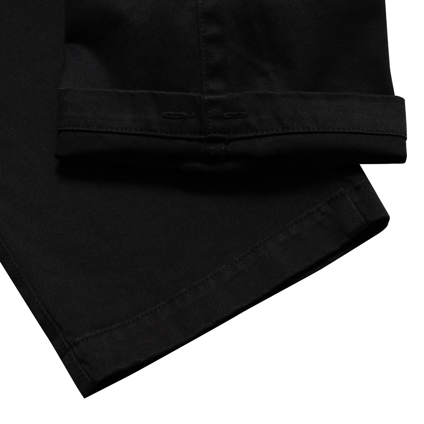 CC Baggy Cotton Twill Easy Trousers - Black