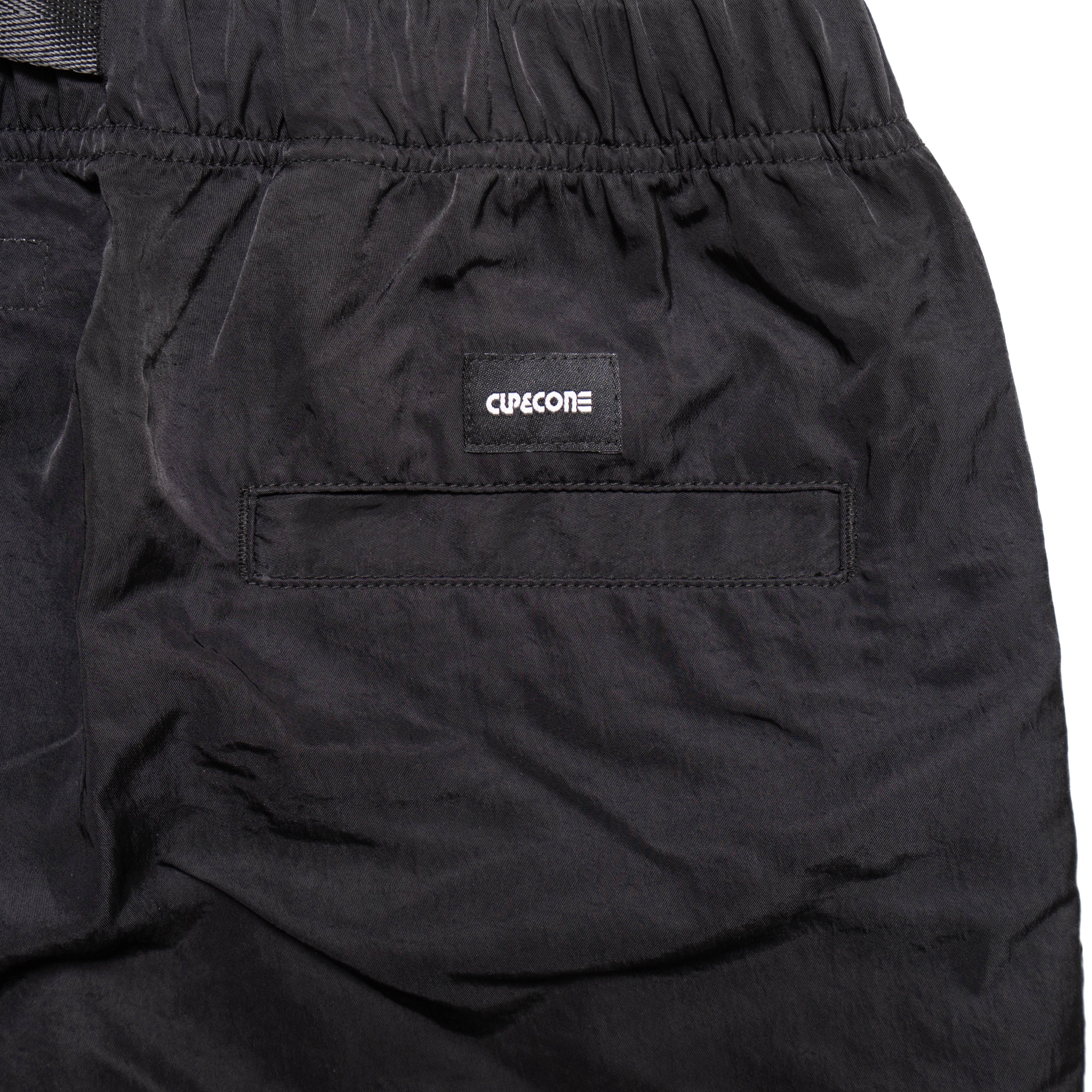 新作 Nylon Twill Desk Work Long Shorts 黒 Nylon Twill Desk Work Long Shorts - Black – CUP AND CONE