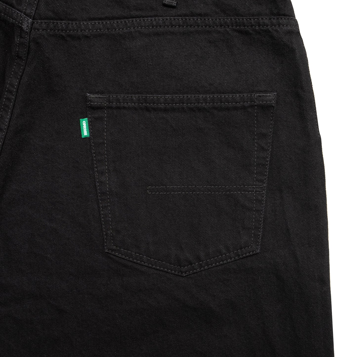 Green Label Basic Denim Pants - Double Black Enzyme Washed