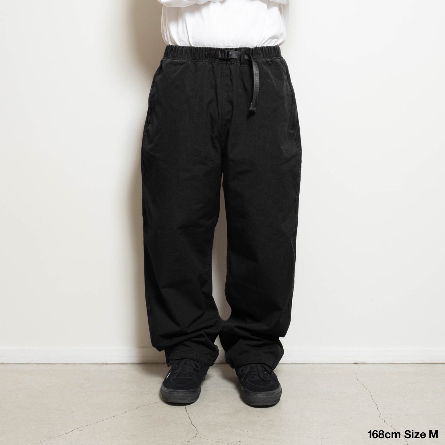 Cotton Ripstop Desk Work Pants - Black