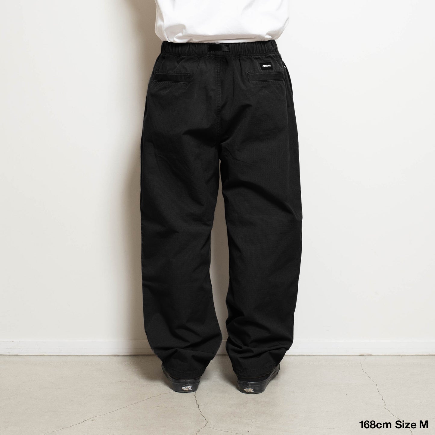 Cotton Ripstop Desk Work Pants - Black