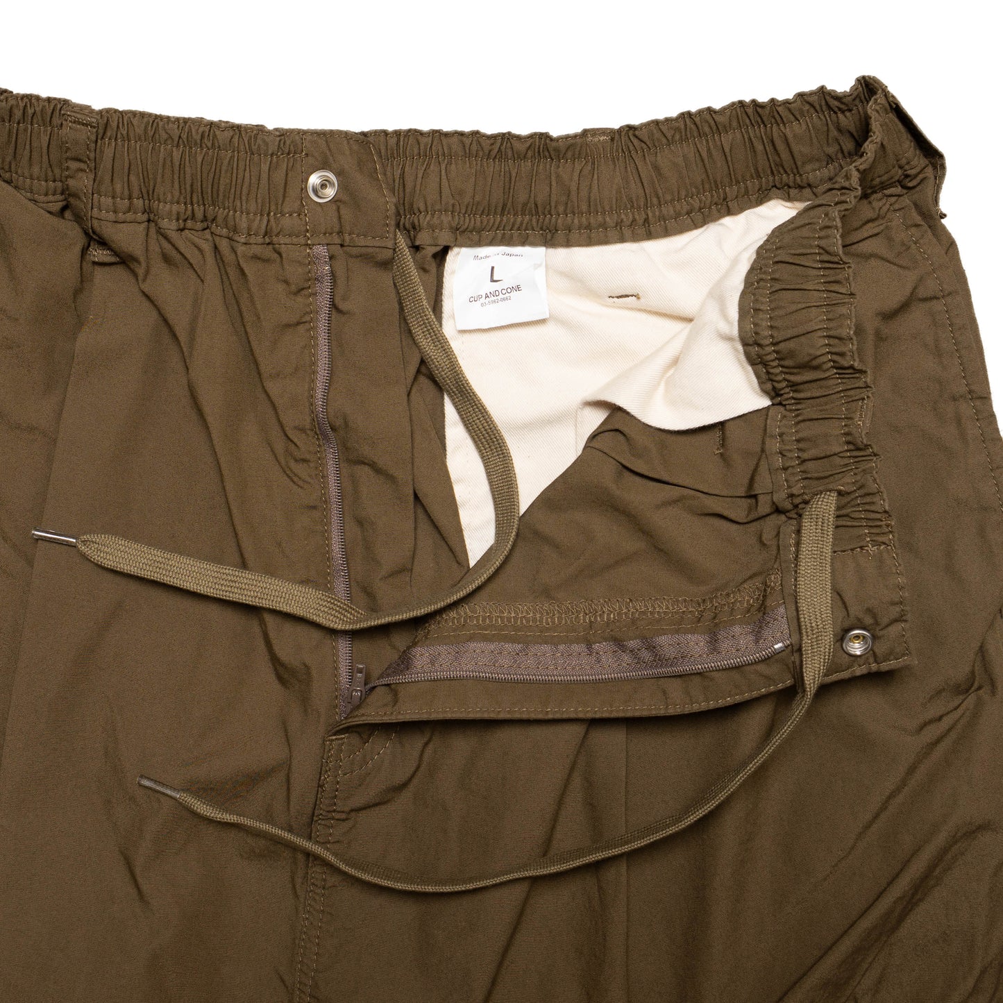 Blue Label Super Loose Light Cotton Easy Pants - Brown