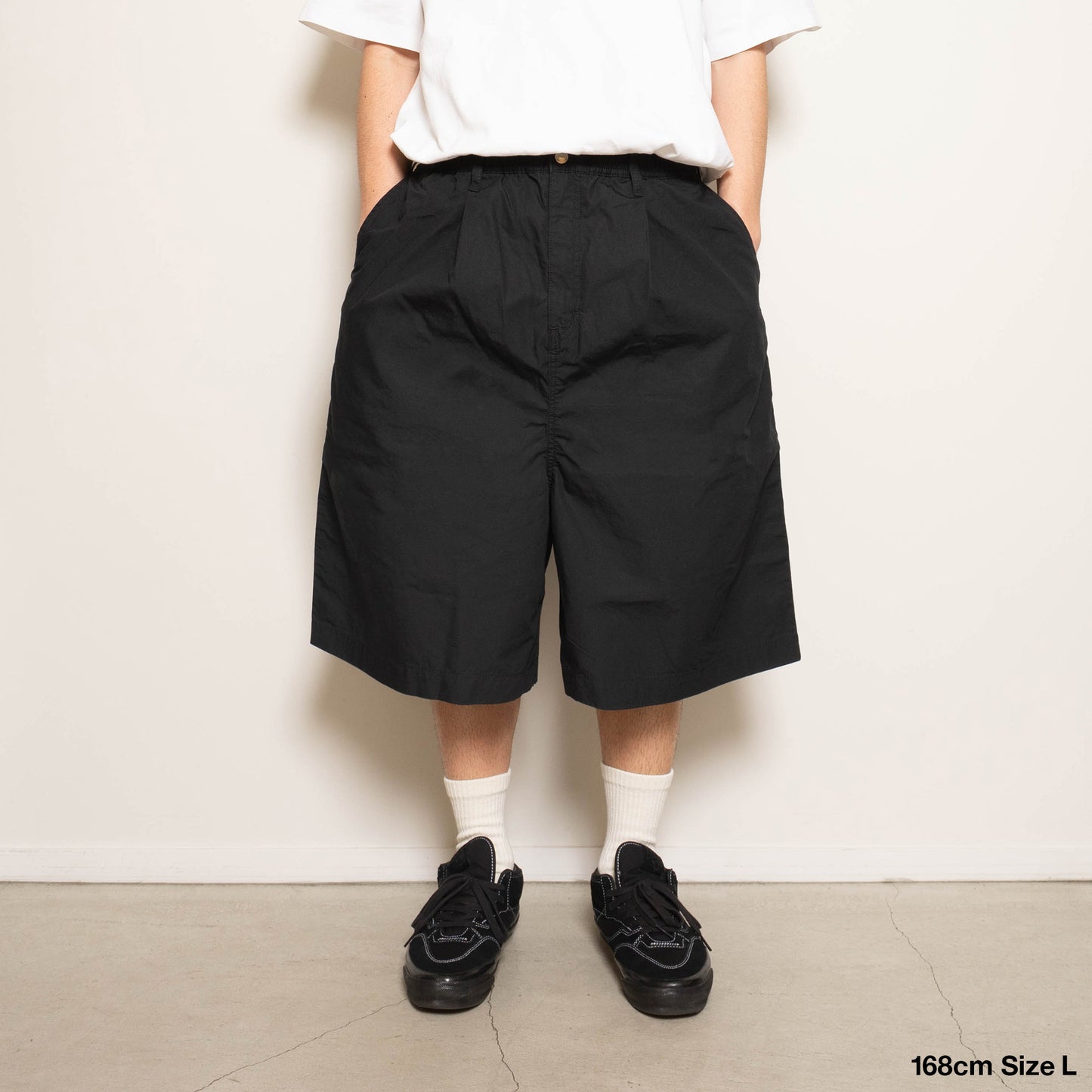 Blue Label Super Loose Light Cotton Easy Shorts - Beige