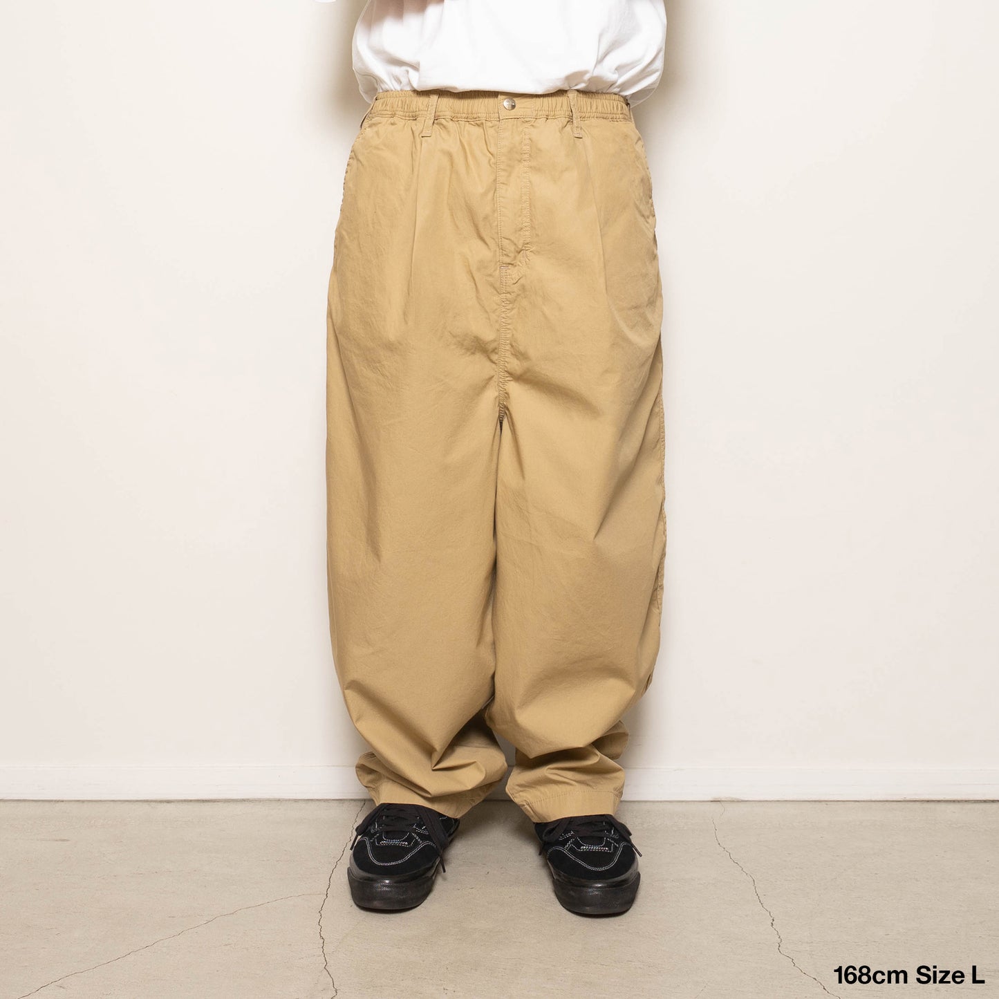 Blue Label Super Loose Light Cotton Easy Pants - Brown