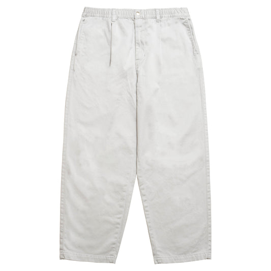 CC Baggy Cotton Twill Easy Trousers - Mushroom