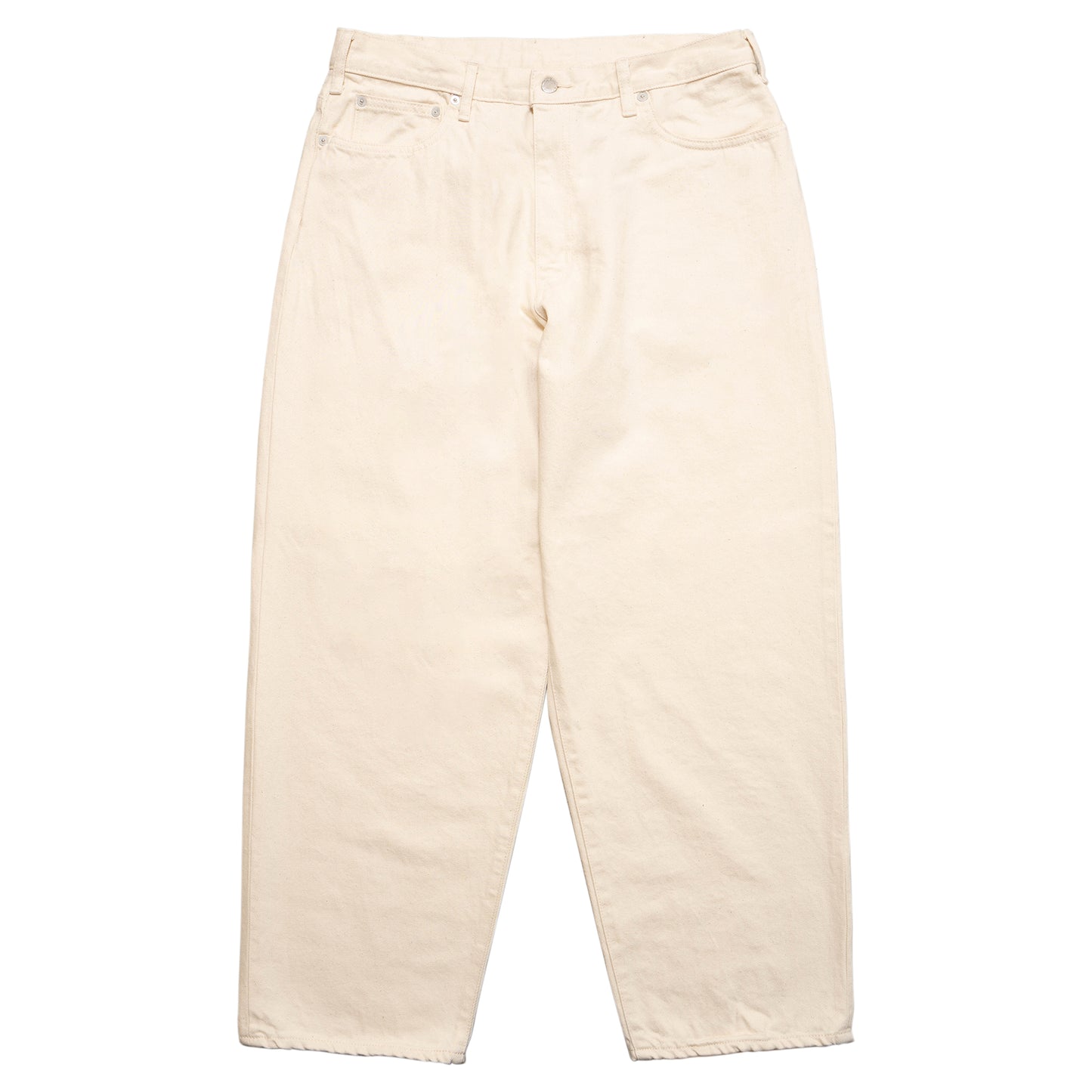 Green Label Basic Denim Pants - Natural