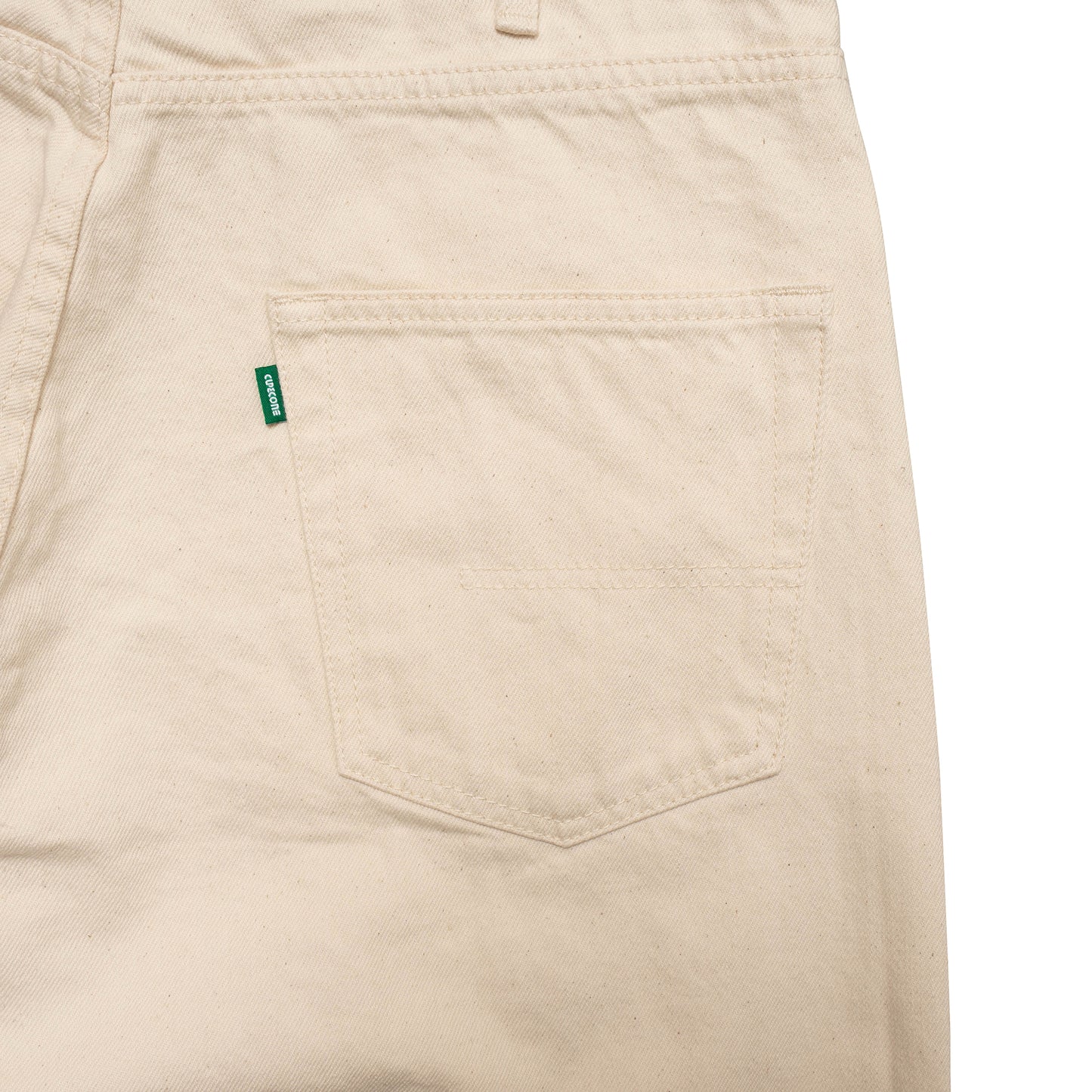 Green Label Basic Denim Pants - Natural