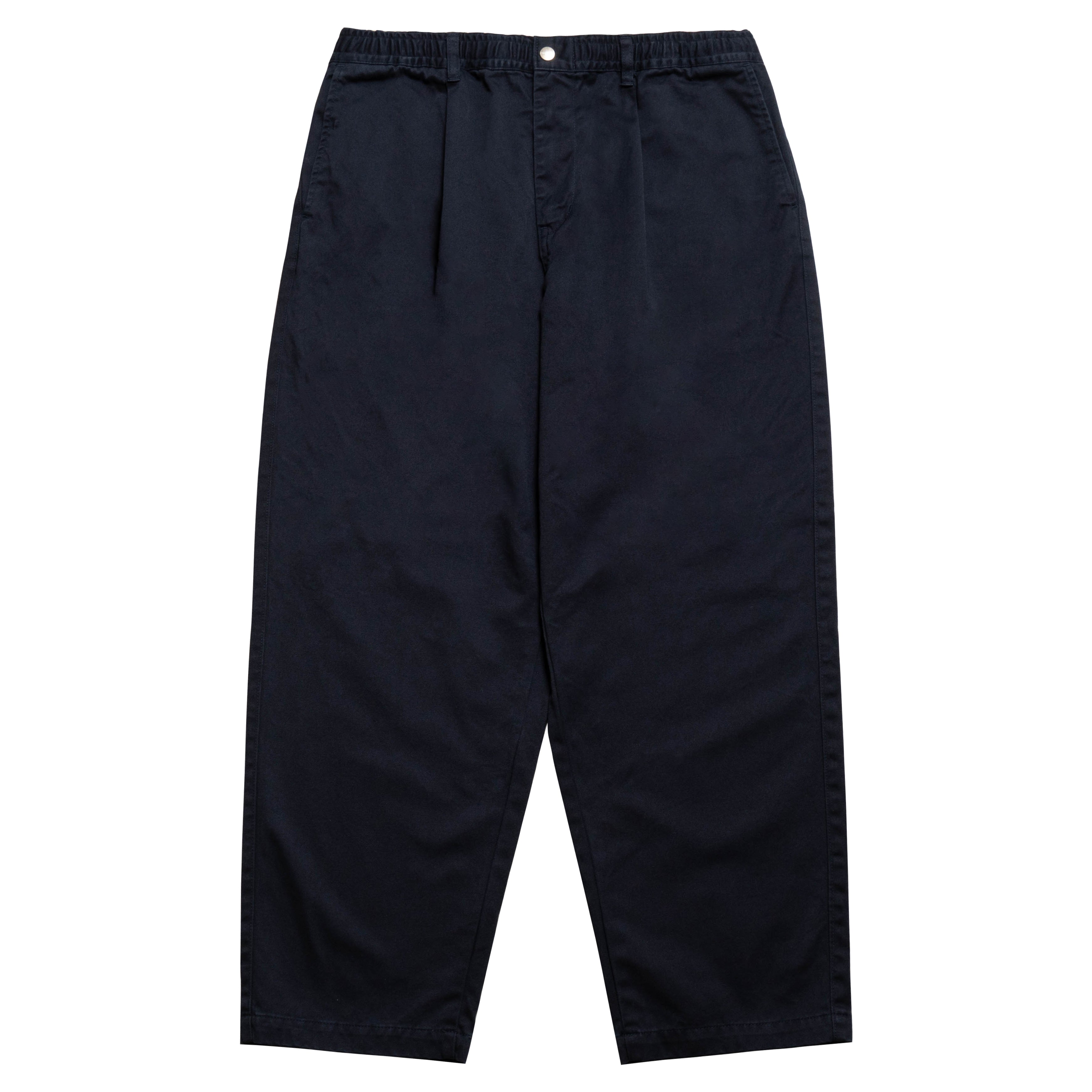 CC Baggy Cotton Twill Easy Trousers - Navy