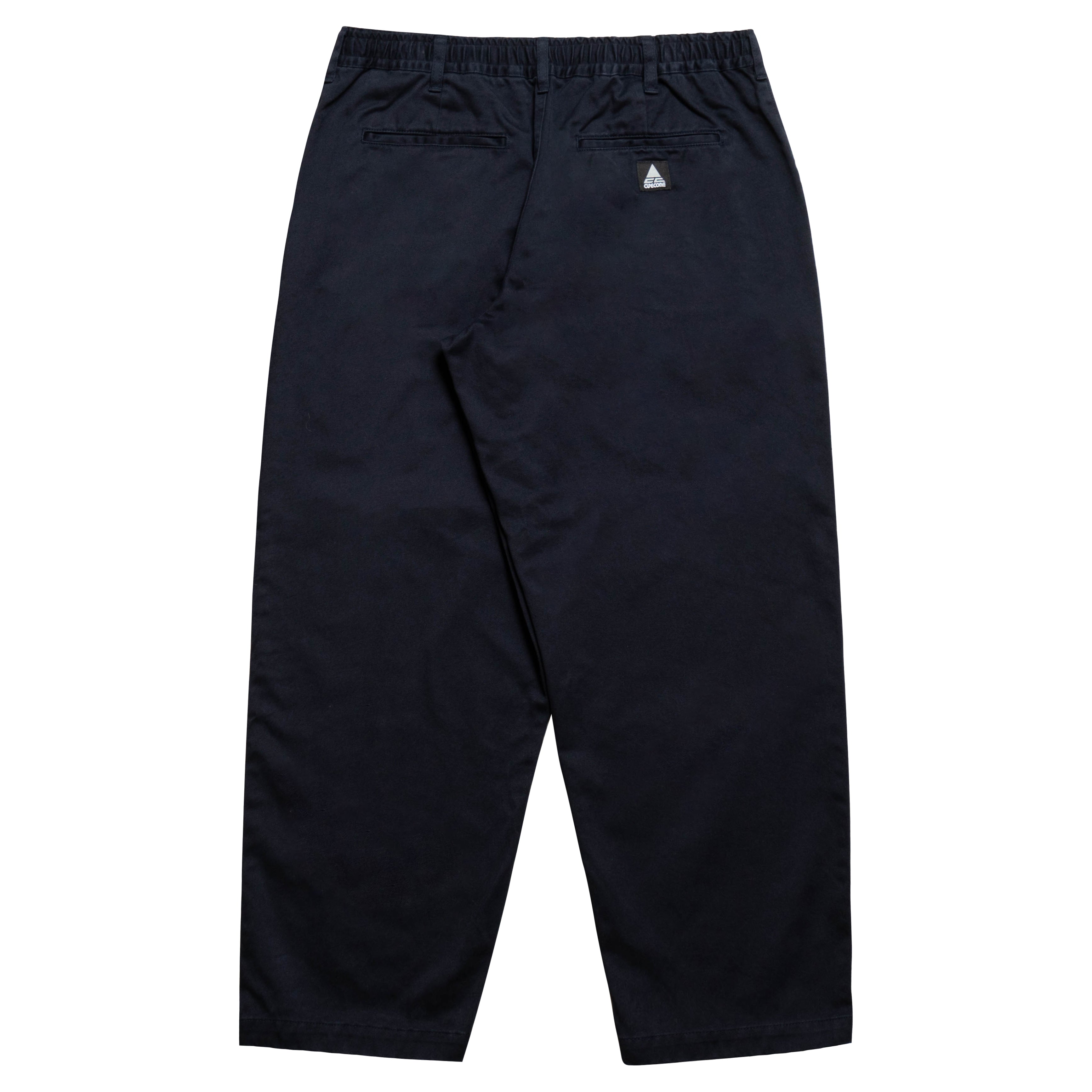 CC Baggy Cotton Twill Easy Trousers - Navy