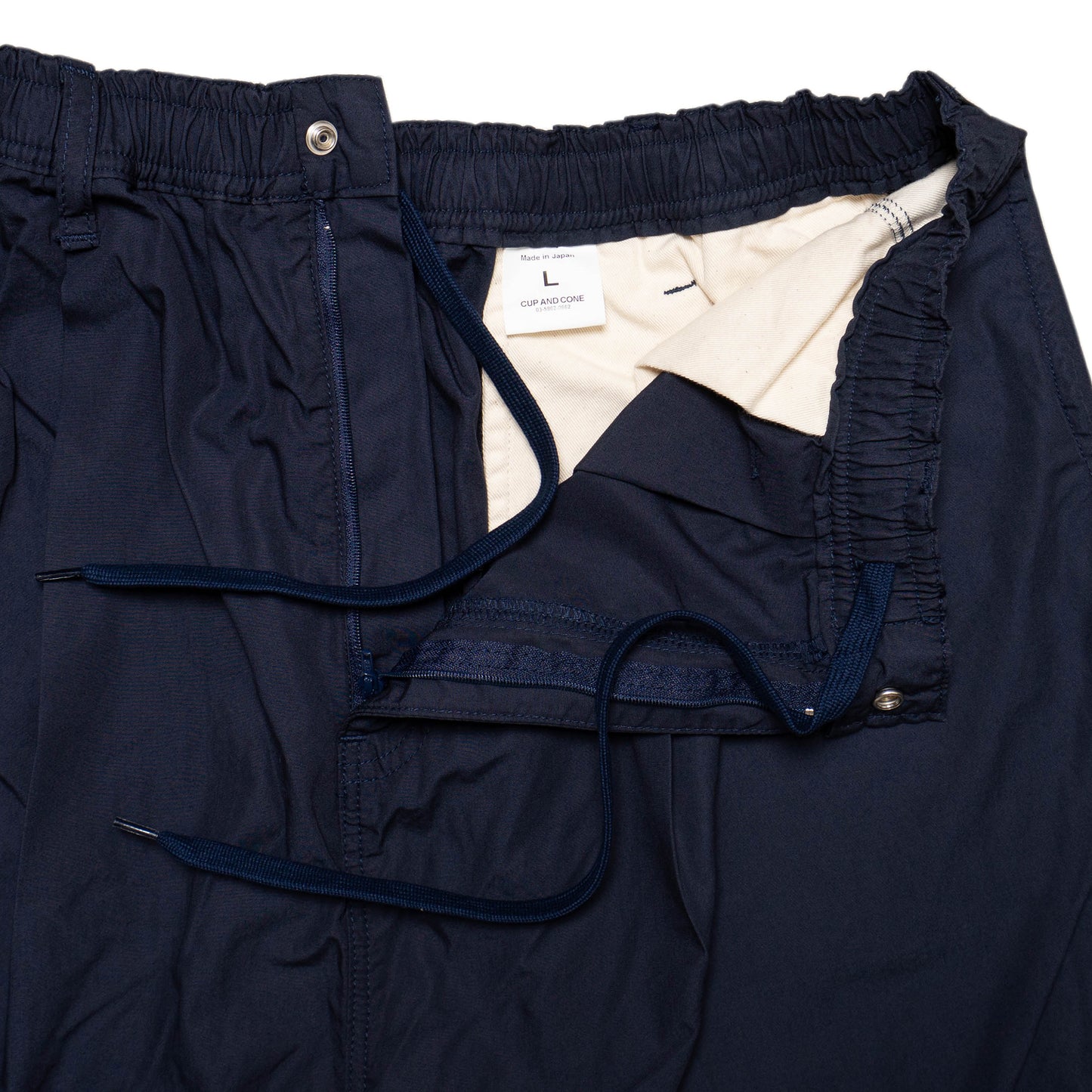 Blue Label Super Loose Light Cotton Easy Pants - Navy