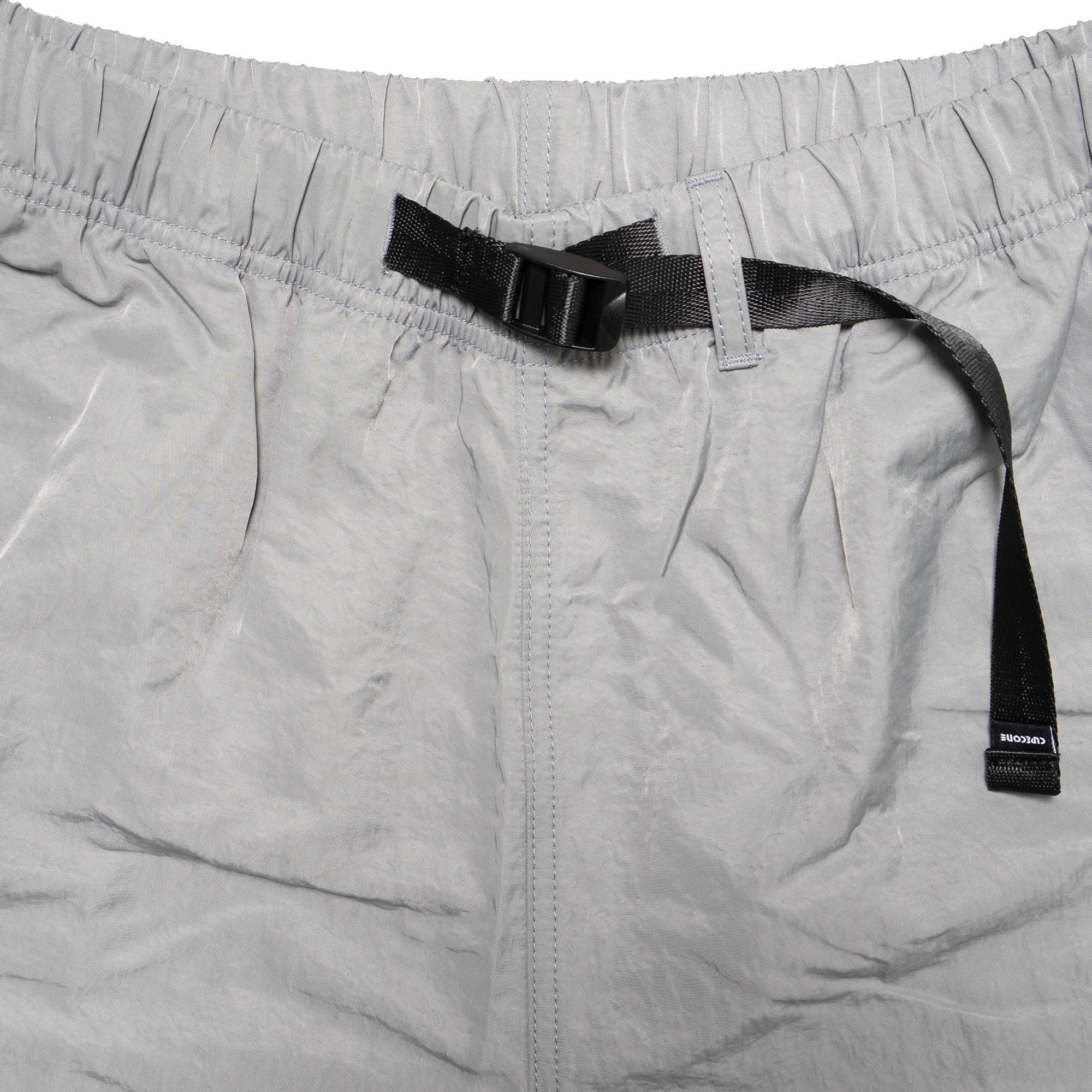 Nylon Twill Desk Work Long Shorts - Silver – CUP AND CONE