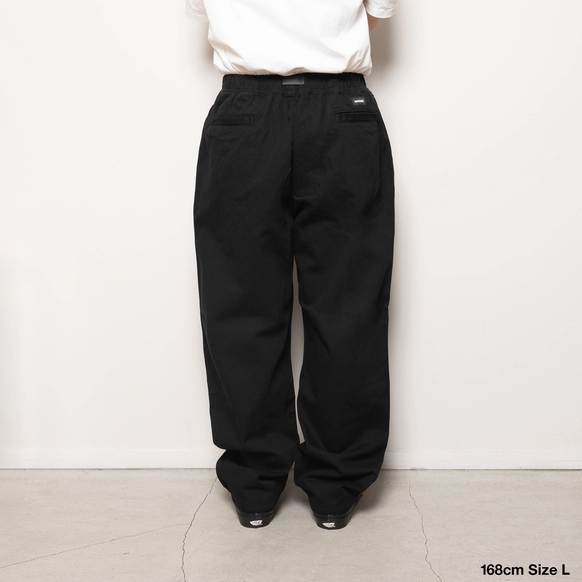 パンツ CUP AND CONE Desk Work Pants M Black Desk Work Pants - Black – CUP AND CONE