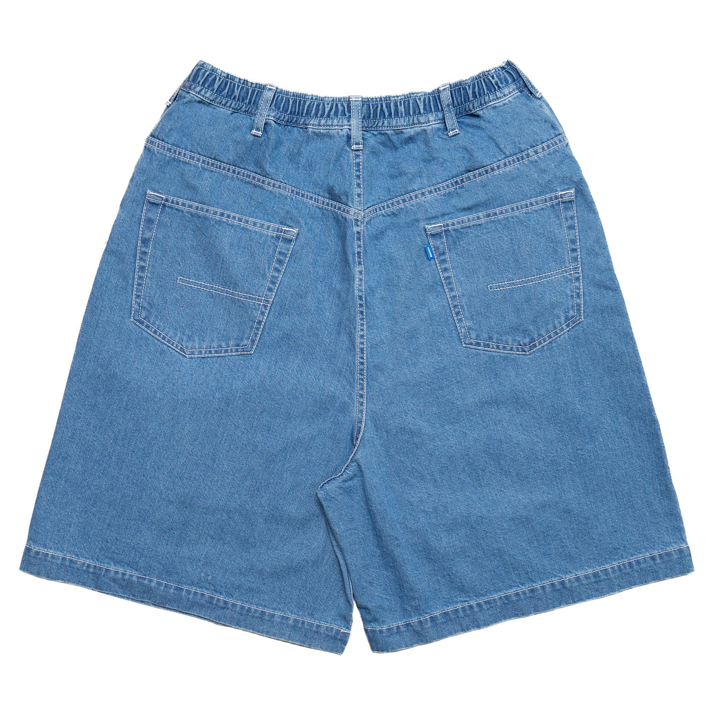 Blue Label Super Loose Denim Easy Shorts - Washed Indigo