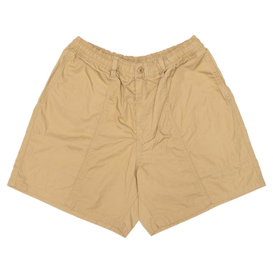 Light Cotton Baggy Shorts - Beige