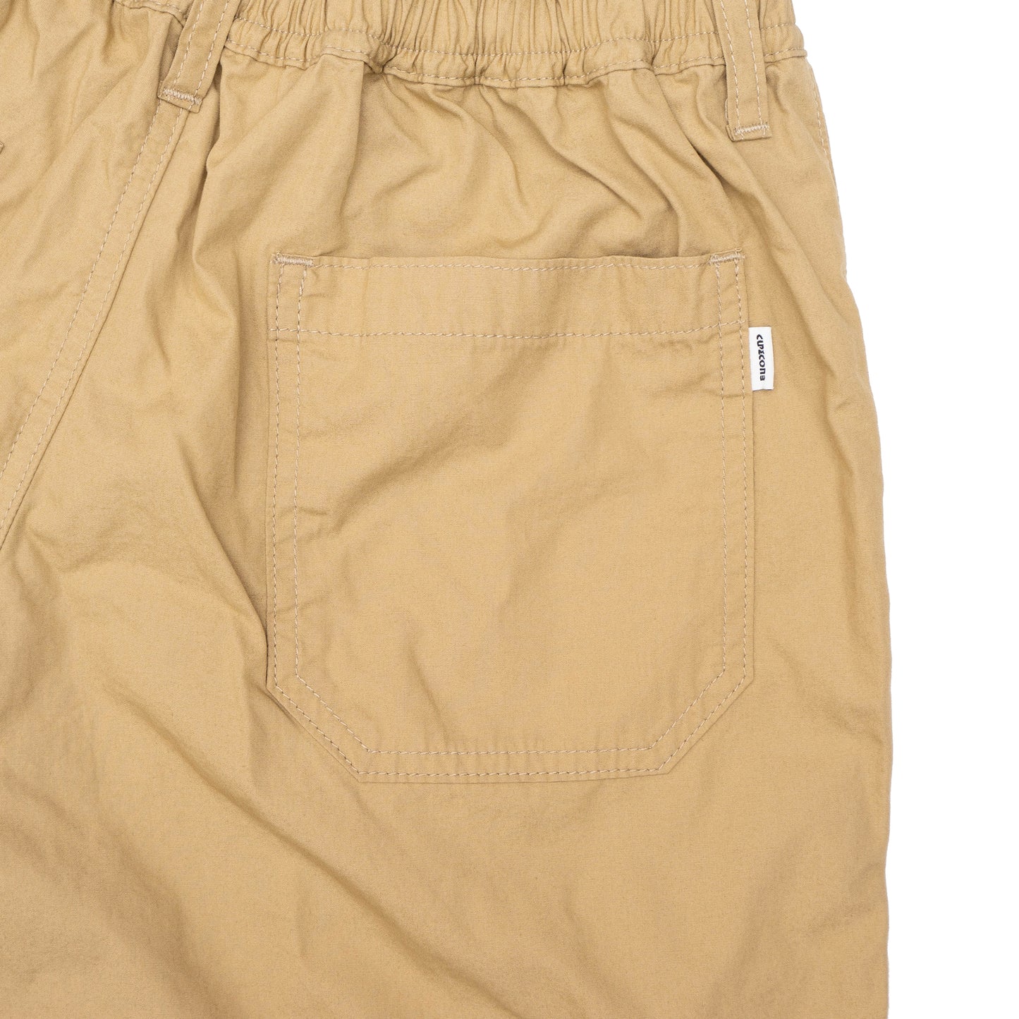 Light Cotton Baggy Shorts - Beige