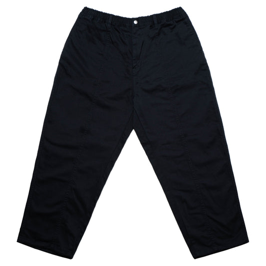 [SALE] Cotton Twill Baggy Pants - Black