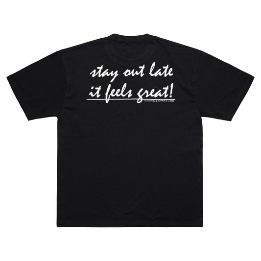 Stay Out Late Tee - Black