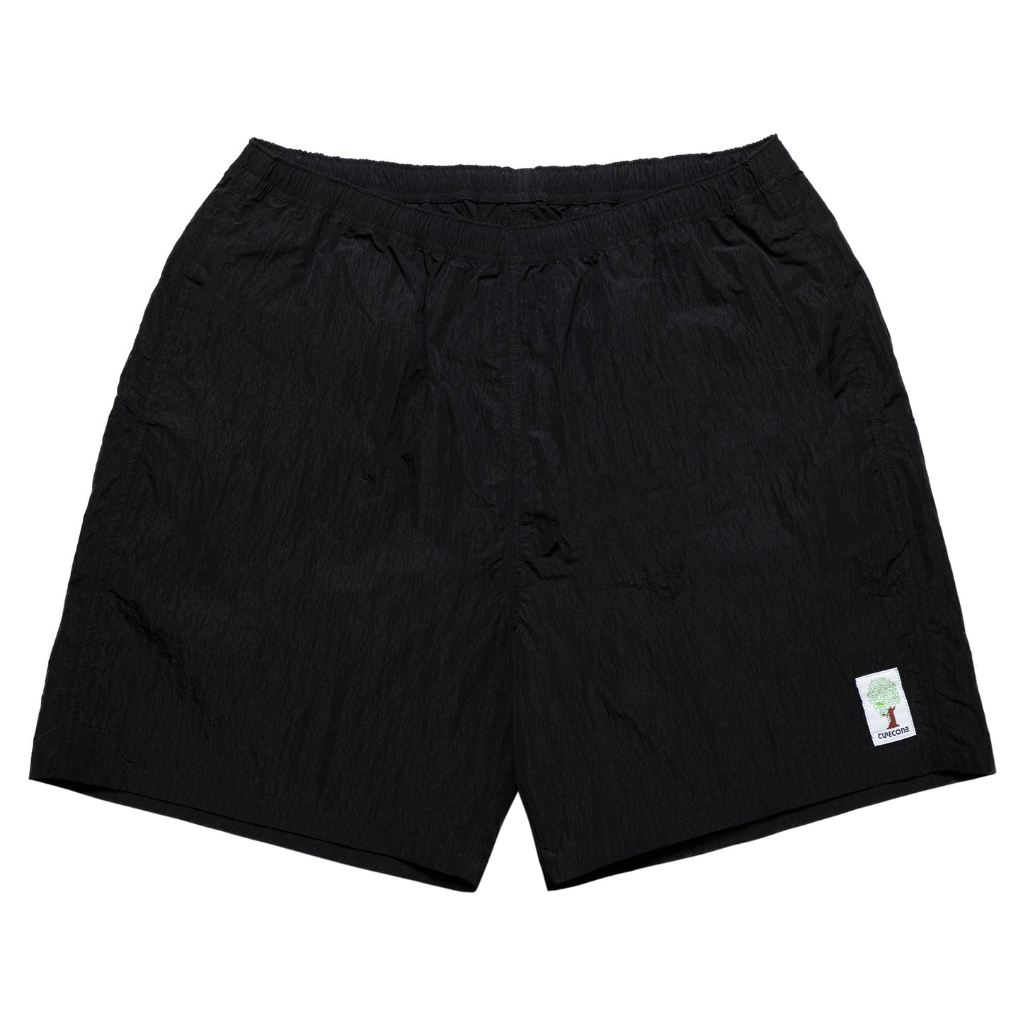 Crispy Nylon Baggy Shorts - Black