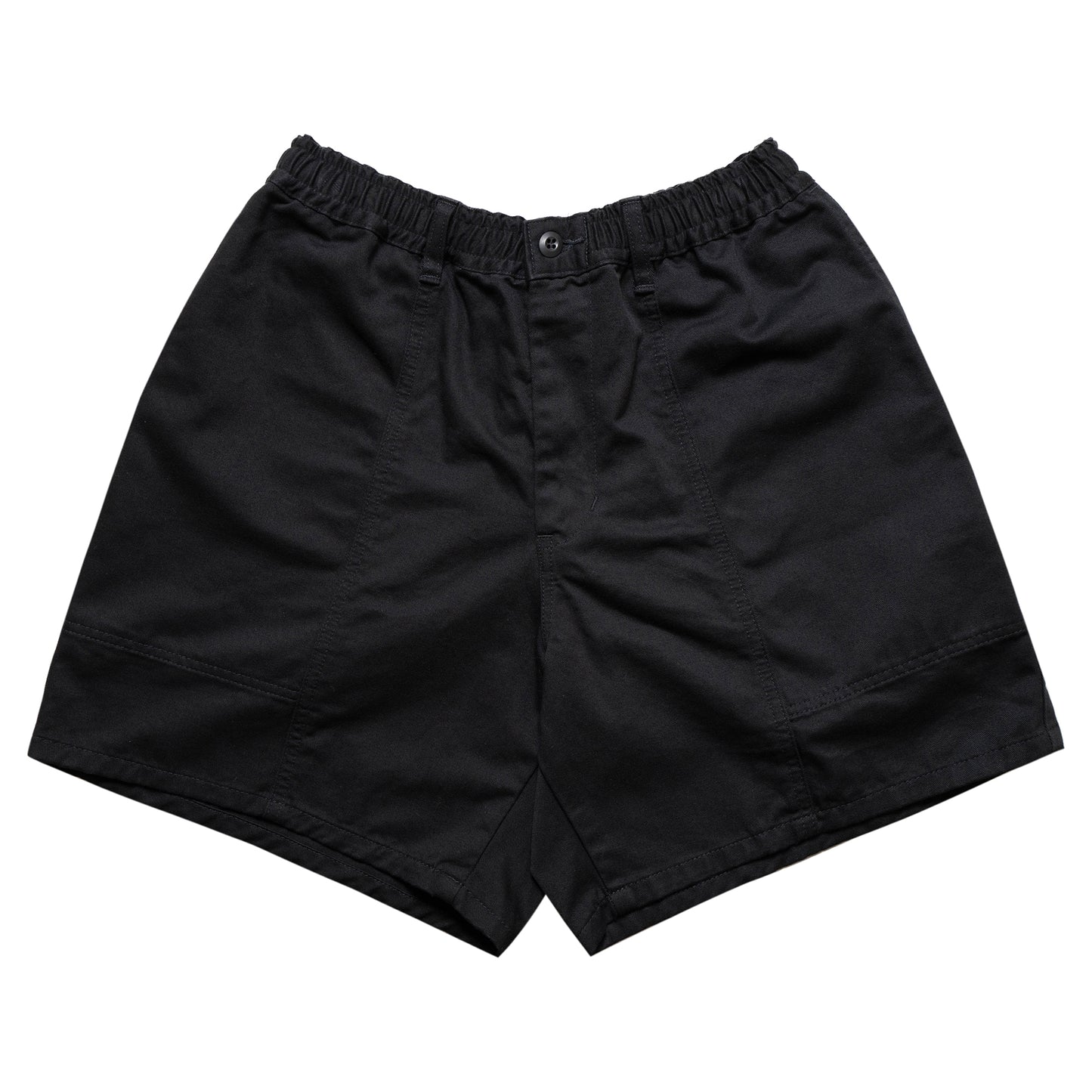 Cotton Twill Baggy Shorts - Black