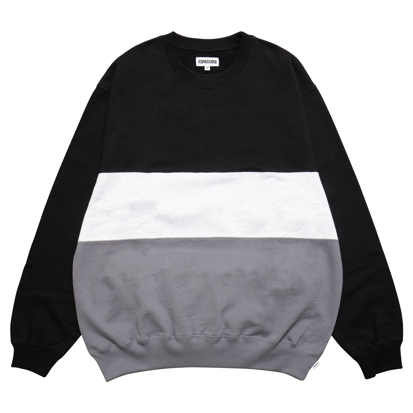 Color Block Crewneck - Black