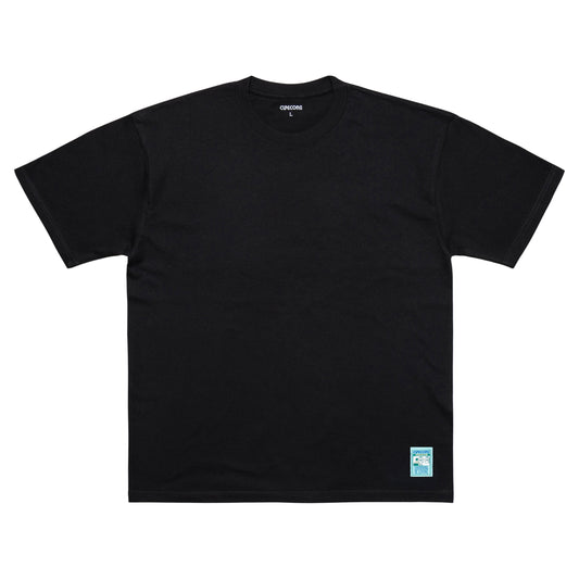 LISTENING IS LIVING Label Tee - Black