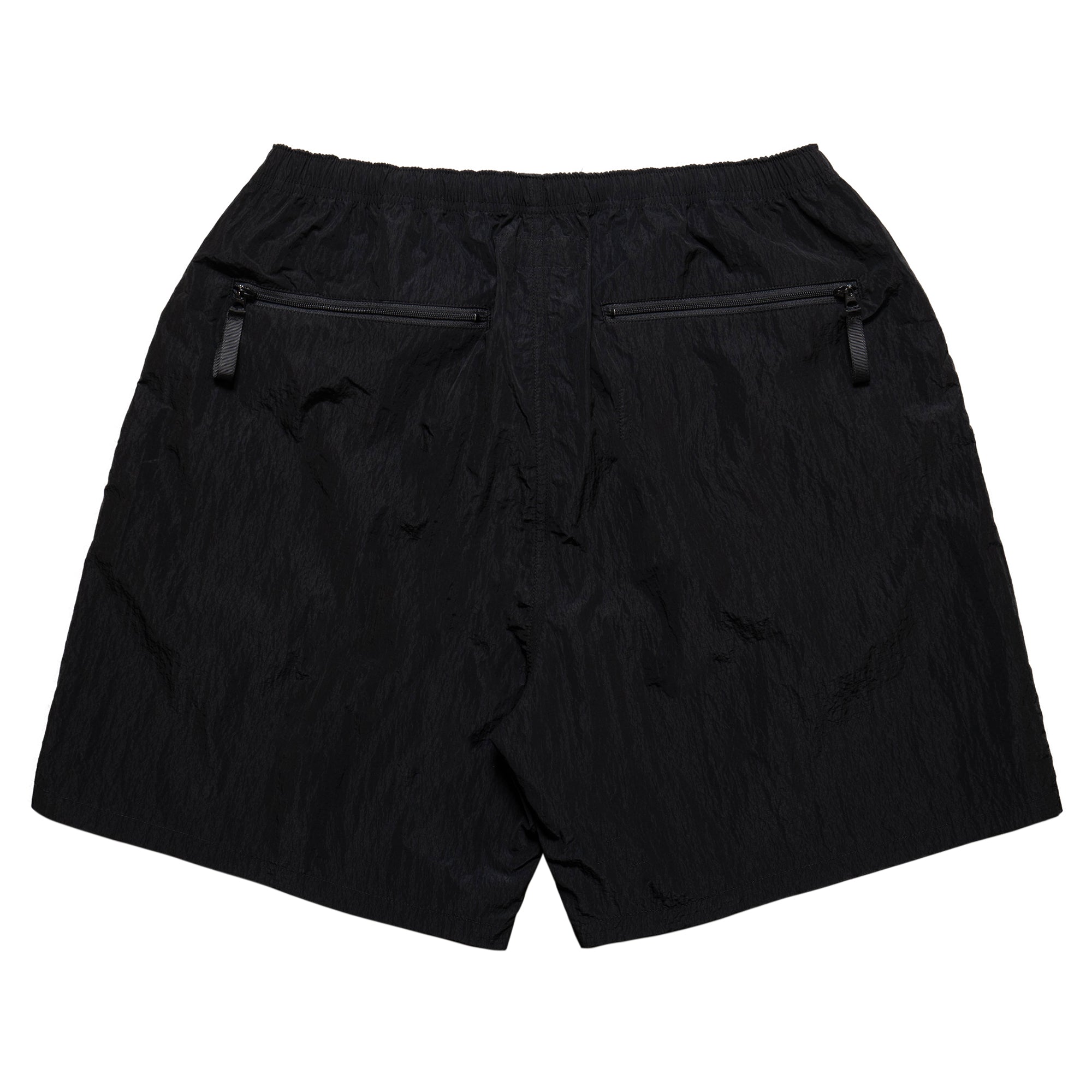 Crispy Nylon Baggy Shorts - Black