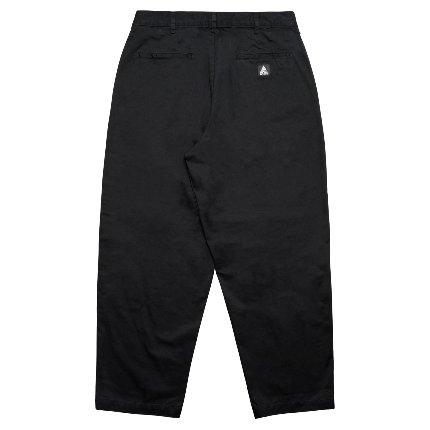 CC Baggy Cotton Twill Trousers - Black