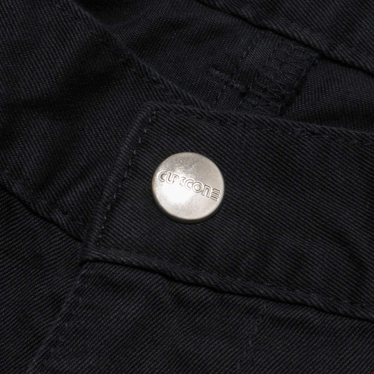 CC Baggy Cotton Twill Trousers - Black