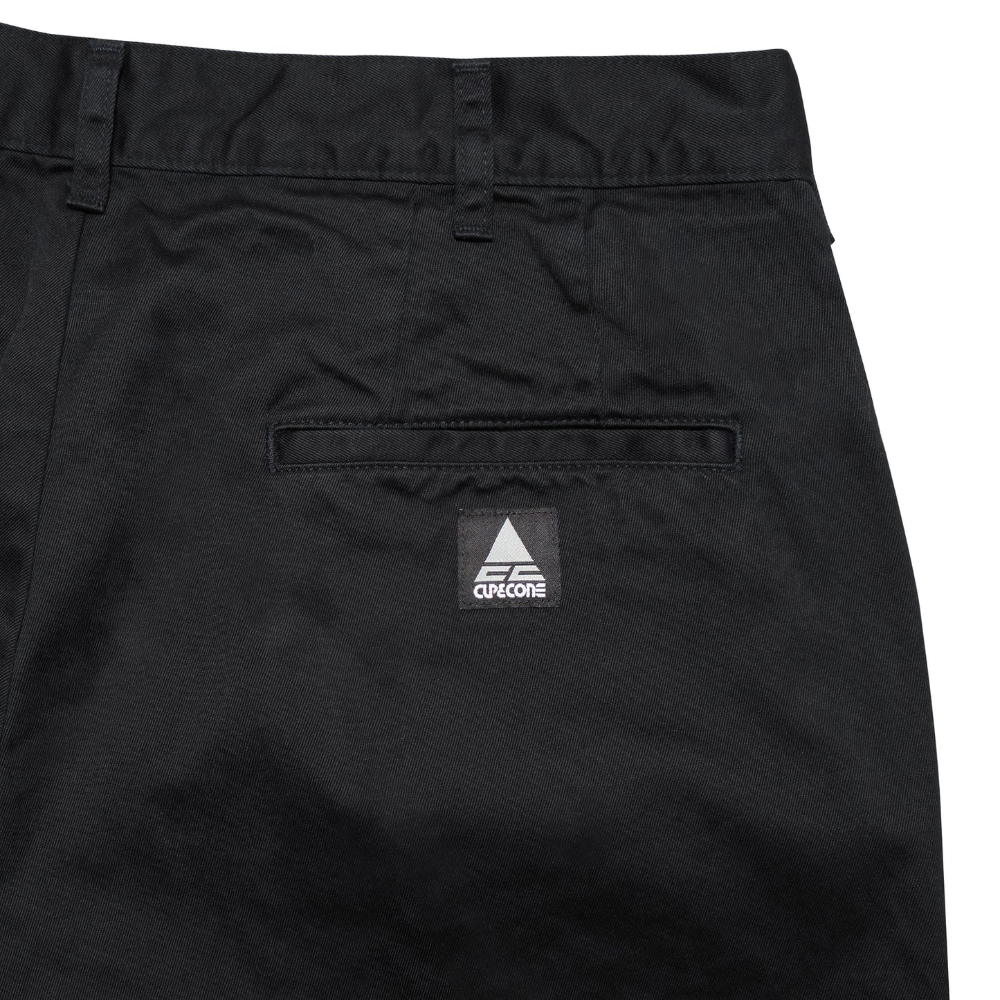 CC Baggy Cotton Twill Trousers - Black