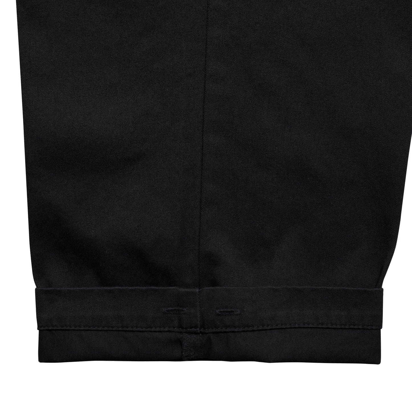 CC Baggy Cotton Twill Trousers - Black