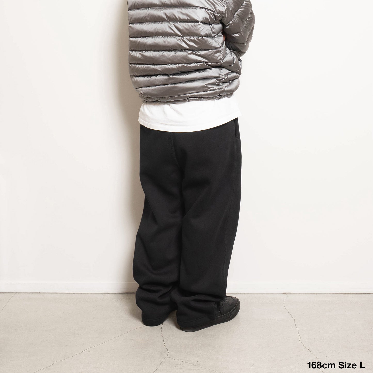 Bonded Fleece Desk Work Pants - Black