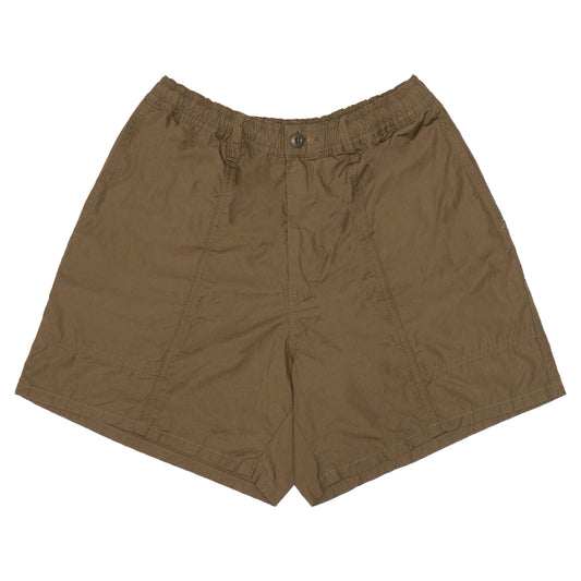 Light Cotton Baggy Shorts - Brown