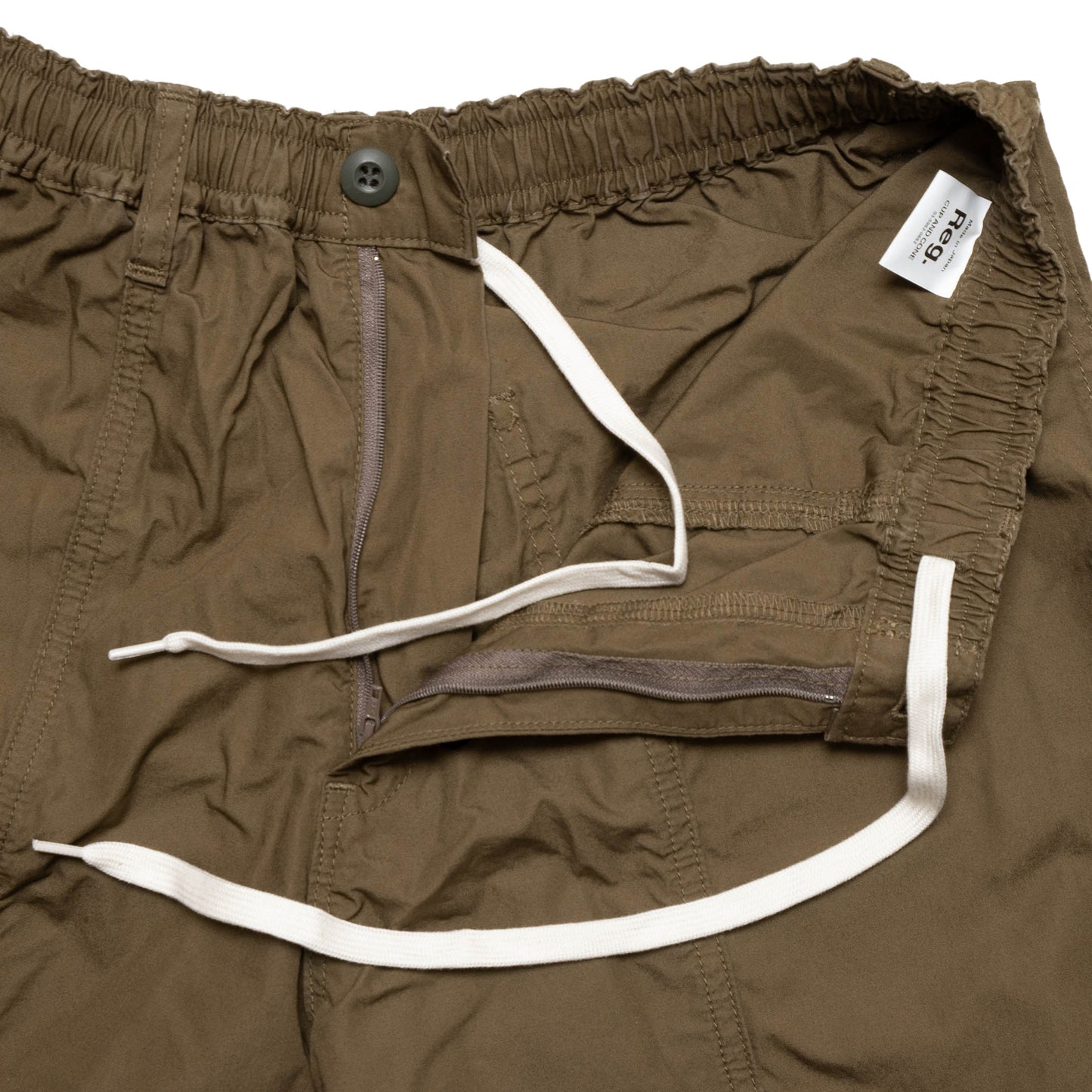 Light Cotton Baggy Shorts - Brown