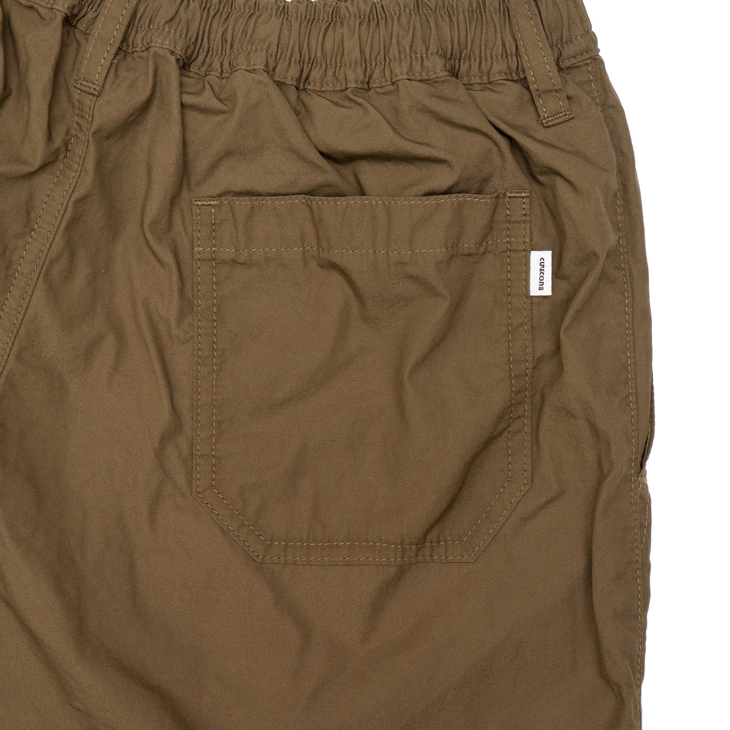 Light Cotton Baggy Shorts - Brown